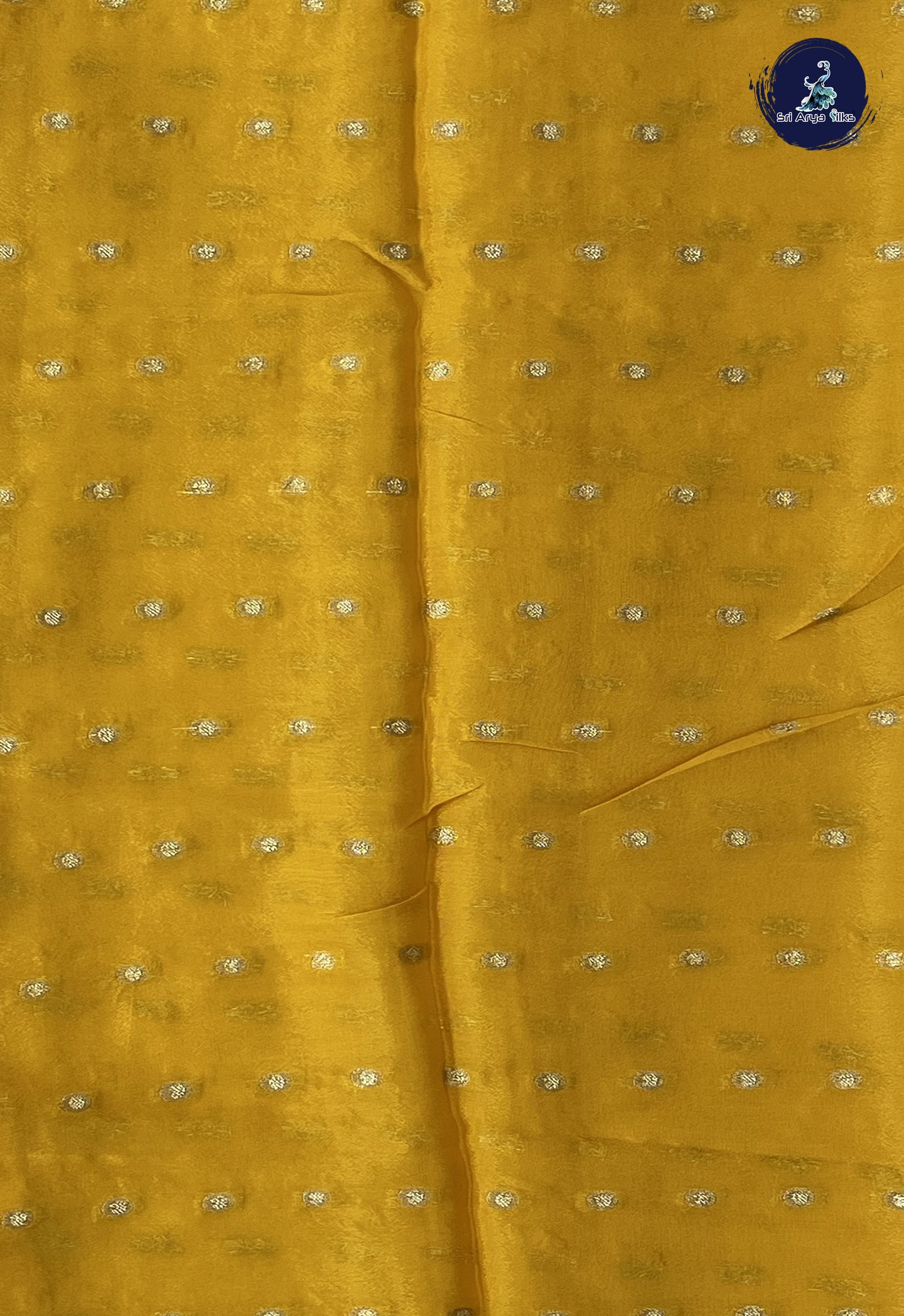 Yellow Mysore Silk With Plain Pattern