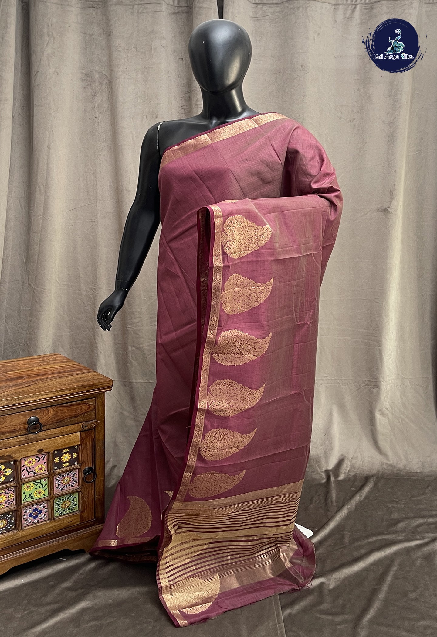 Snuf Semi Tussar Saree With Plain Pattern