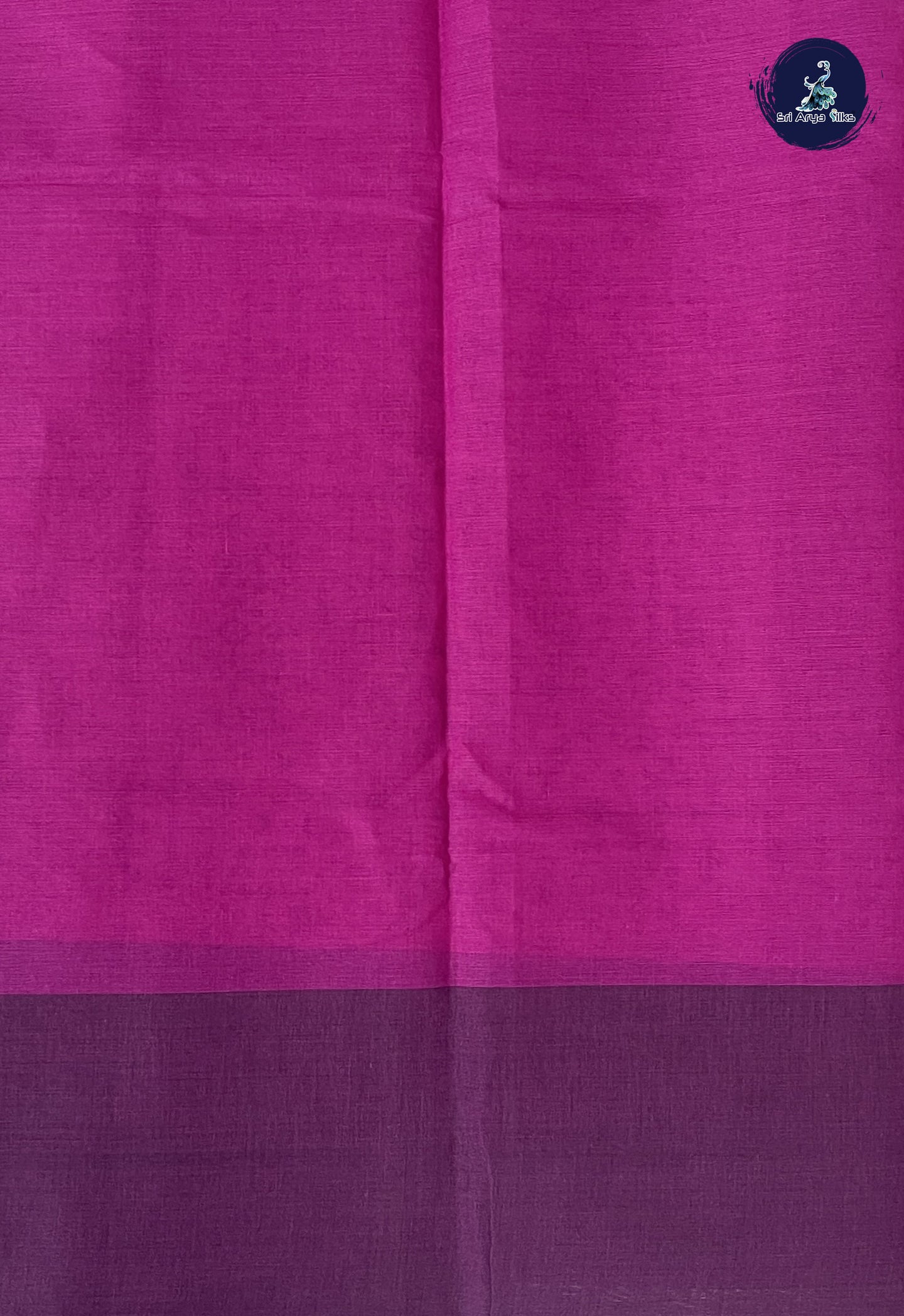 Lavender Cotton Saree With Printed Pattern