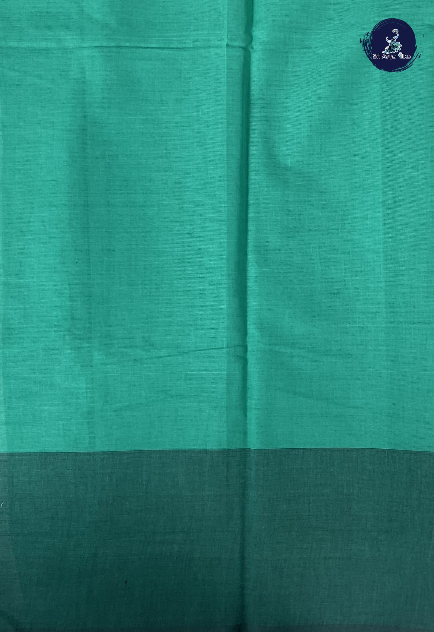 Pastel Green Cotton Saree With Printed Pattern