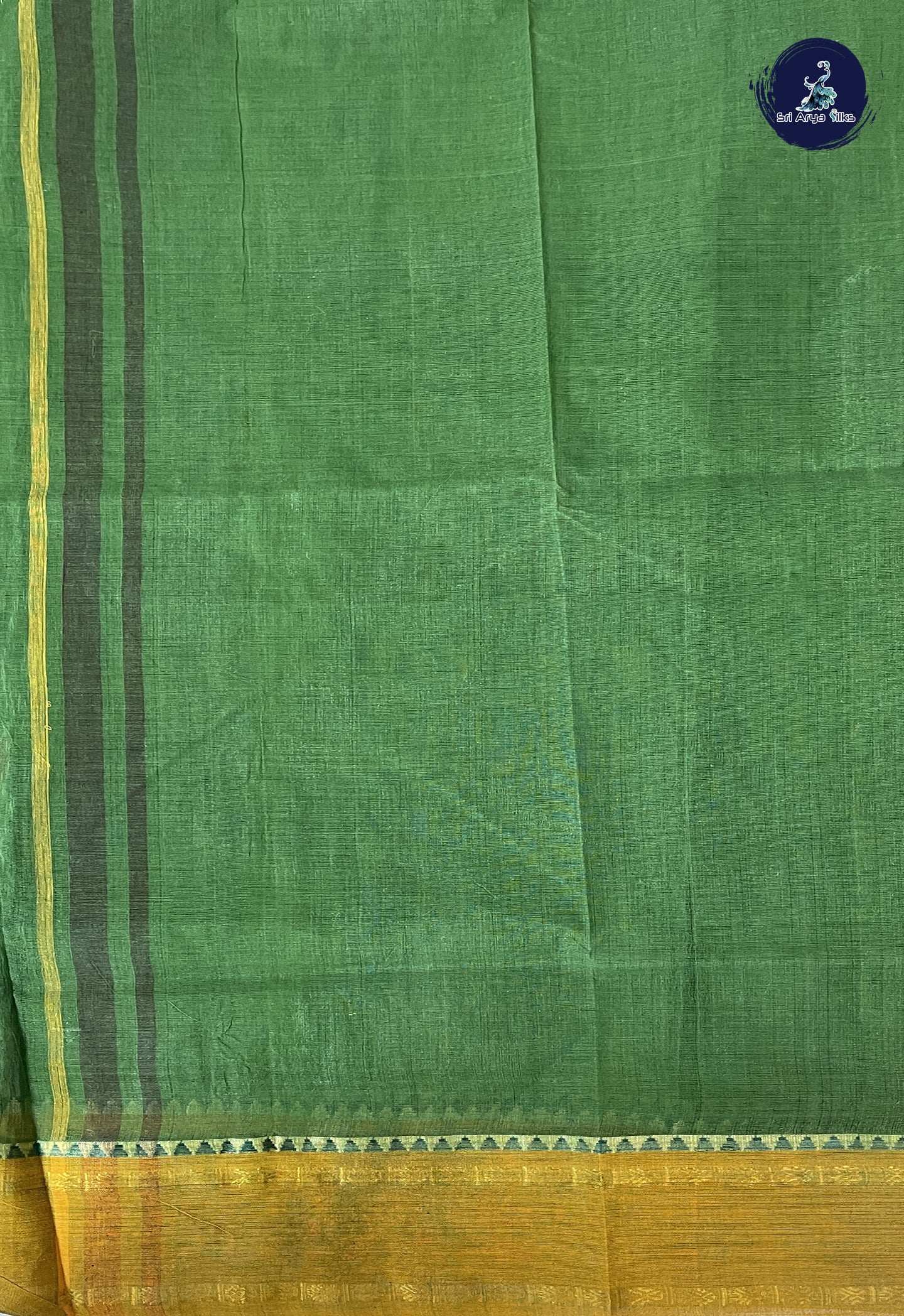 Green Pochampally Saree With Patola Pattern