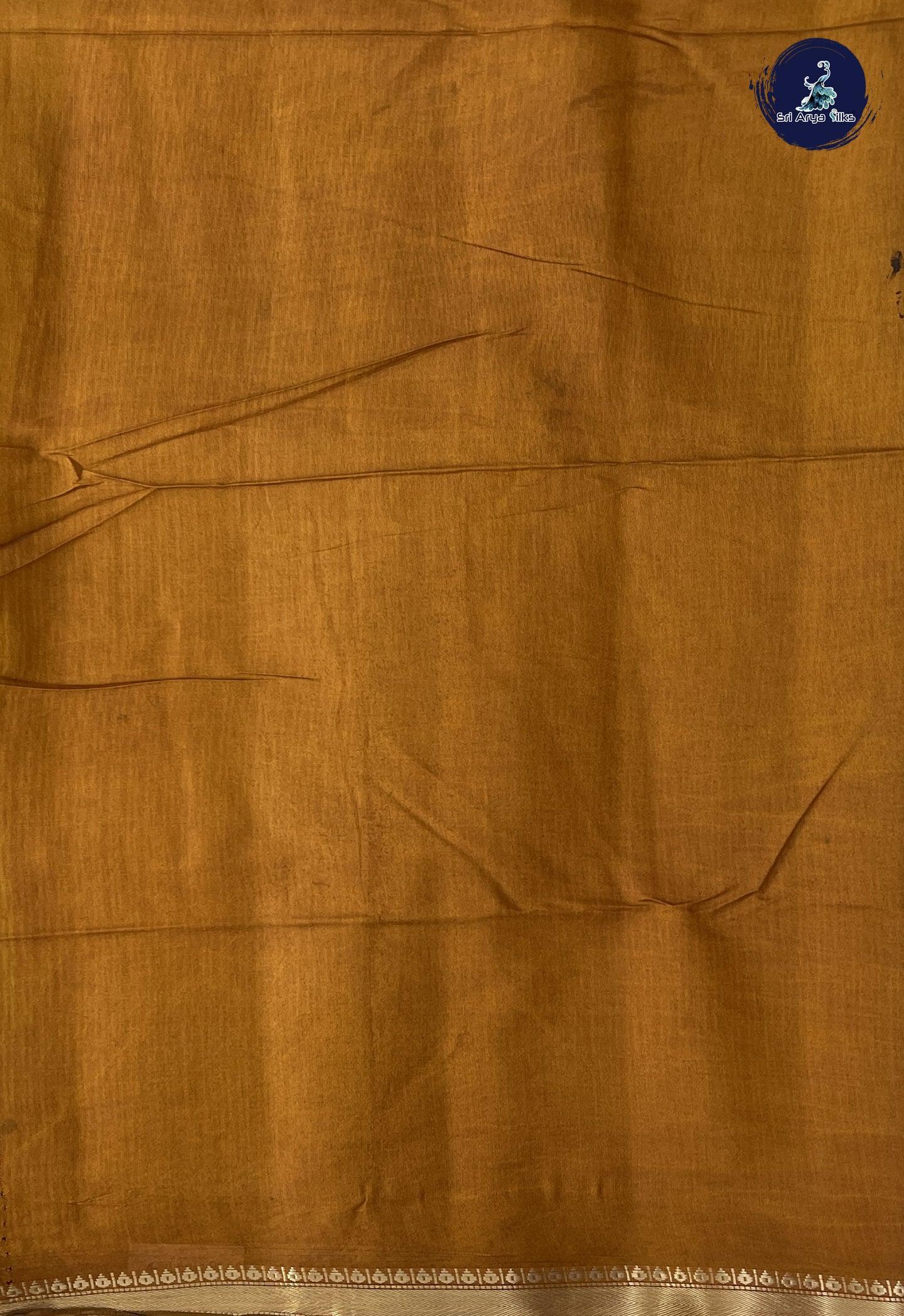 Green Semi Chanderi Saree With Printed Pattern