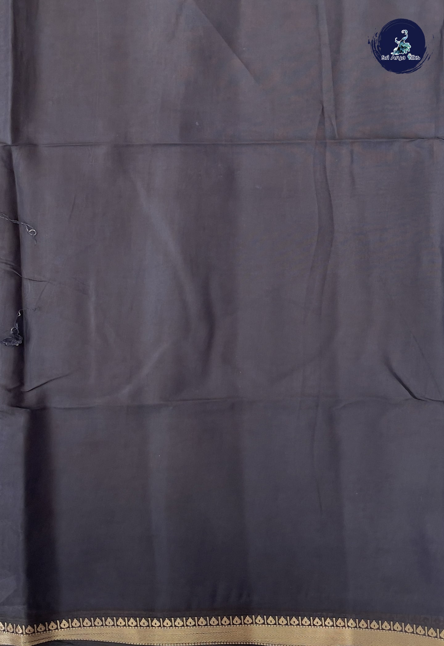 Maroon Semi Chanderi Saree With Printed Pattern
