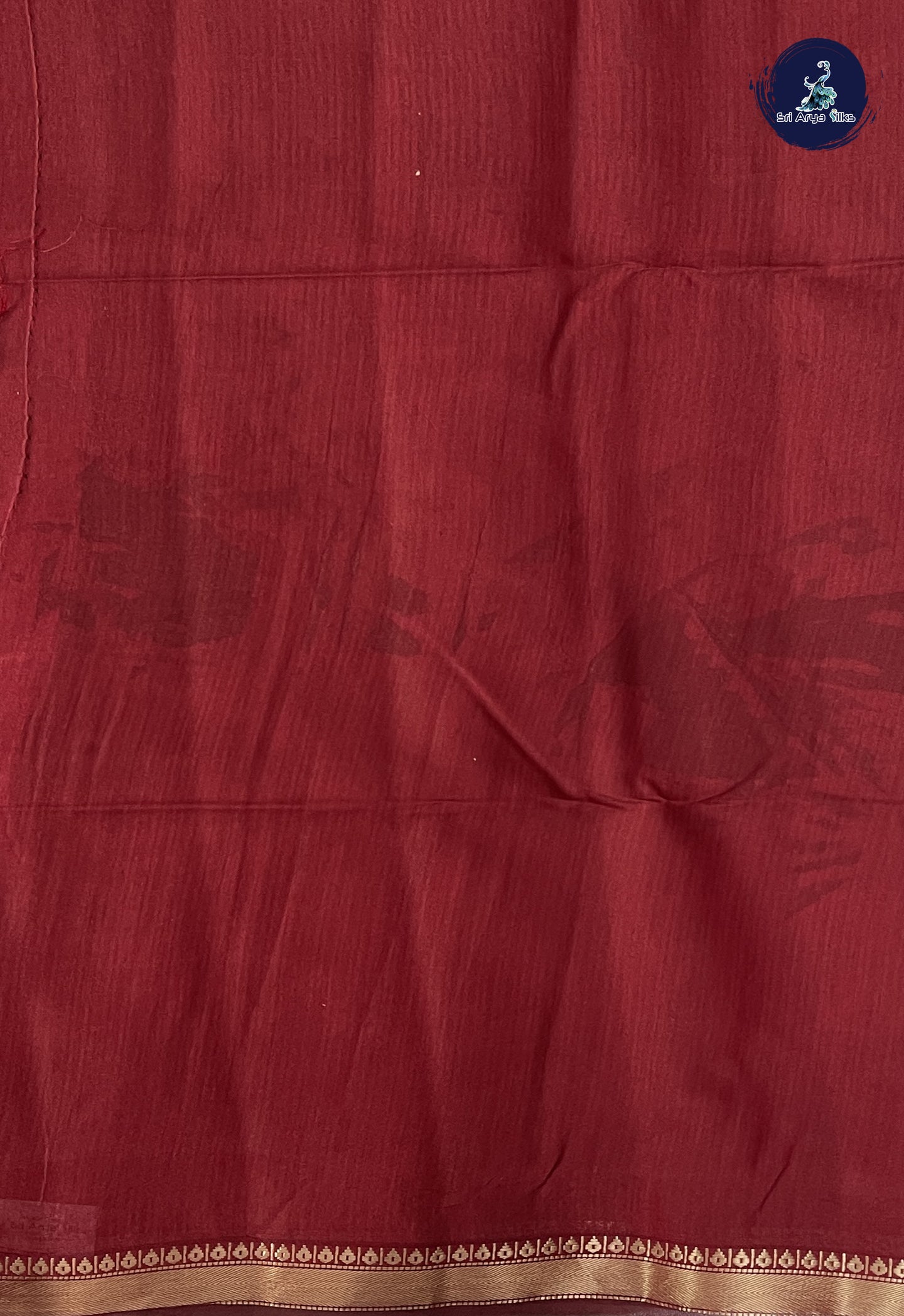 Mustard Semi Chanderi Saree With Printed Pattern
