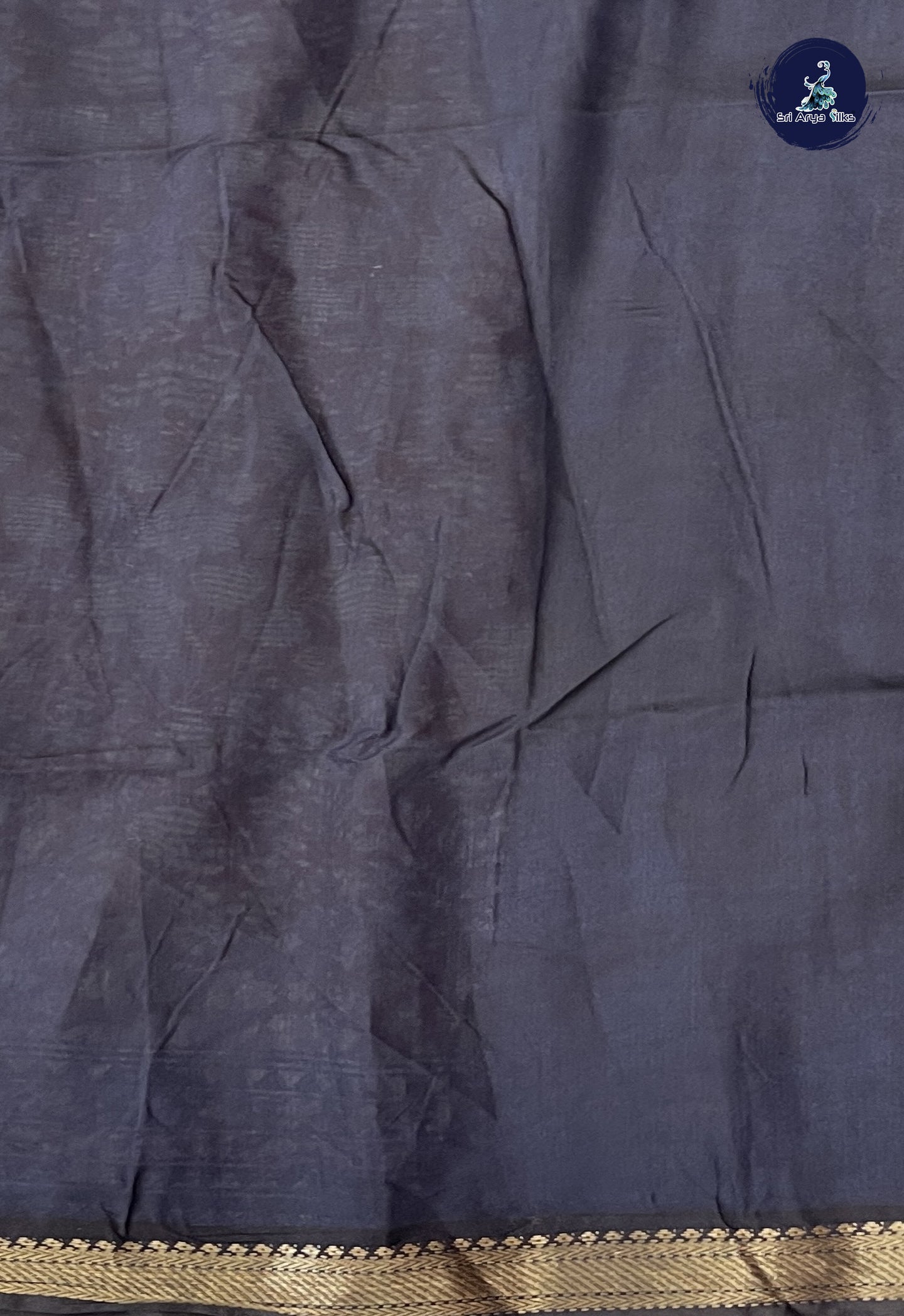 Maroon Semi Chanderi Saree With Printed Pattern