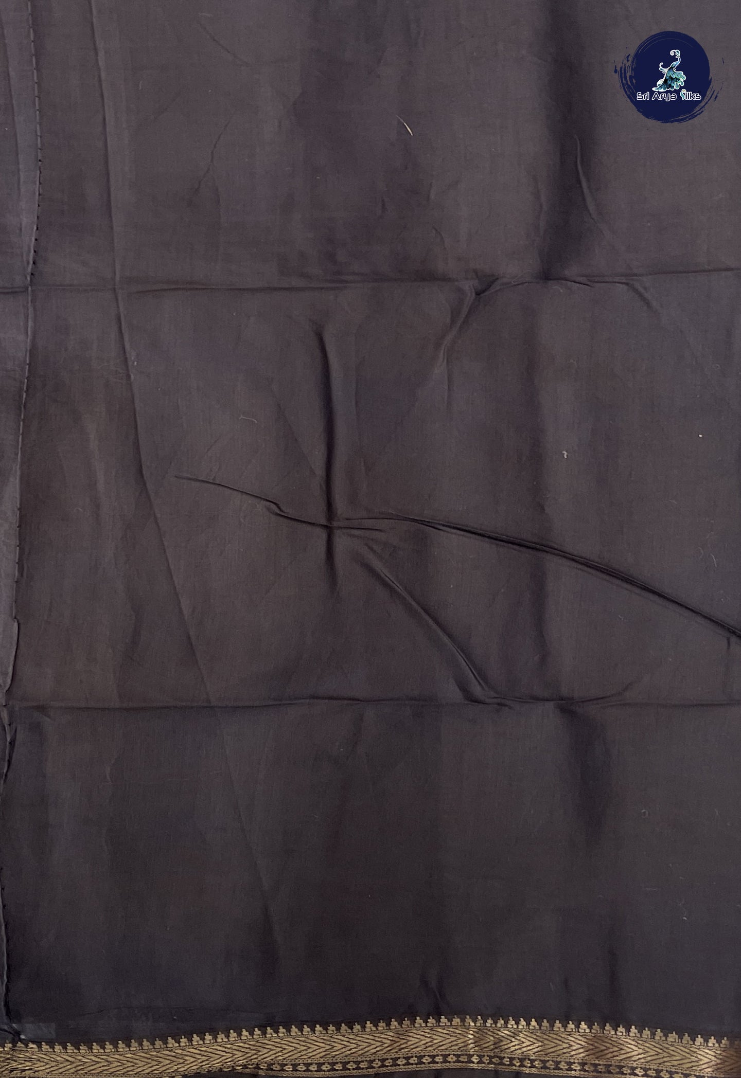 Maroon Semi Chanderi Saree With Printed Pattern