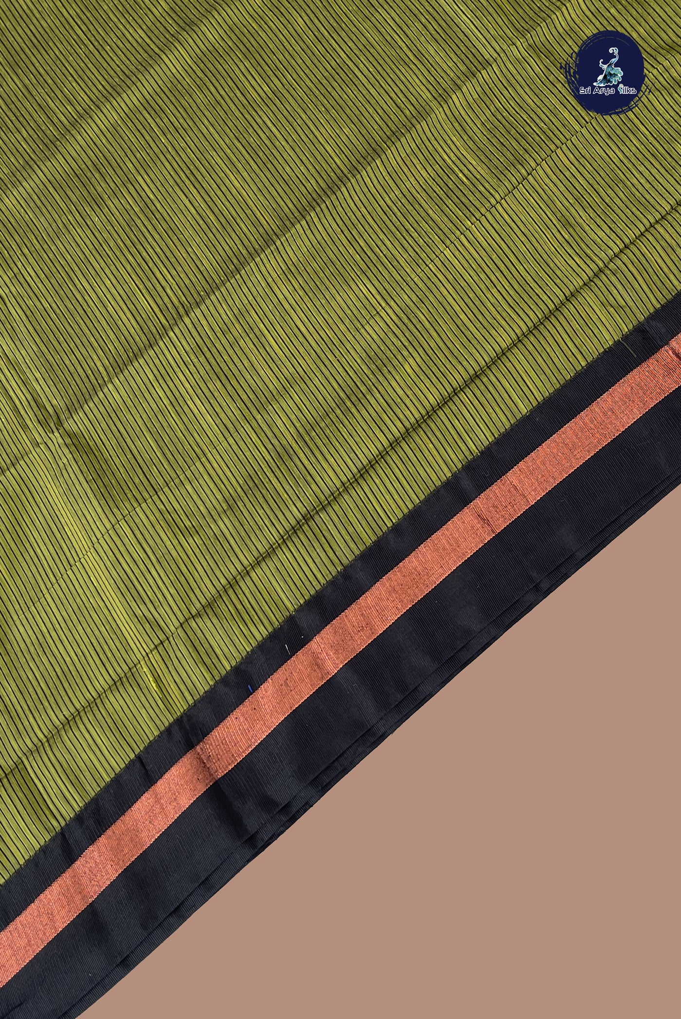 Mehendi Green Budget Semi Silk Cotton Saree With Printed Pattern