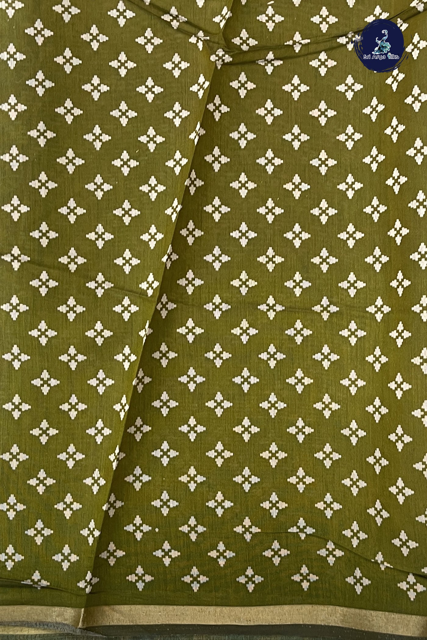 Jamun Mangalgiri Cotton Saree With Printed Pattern
