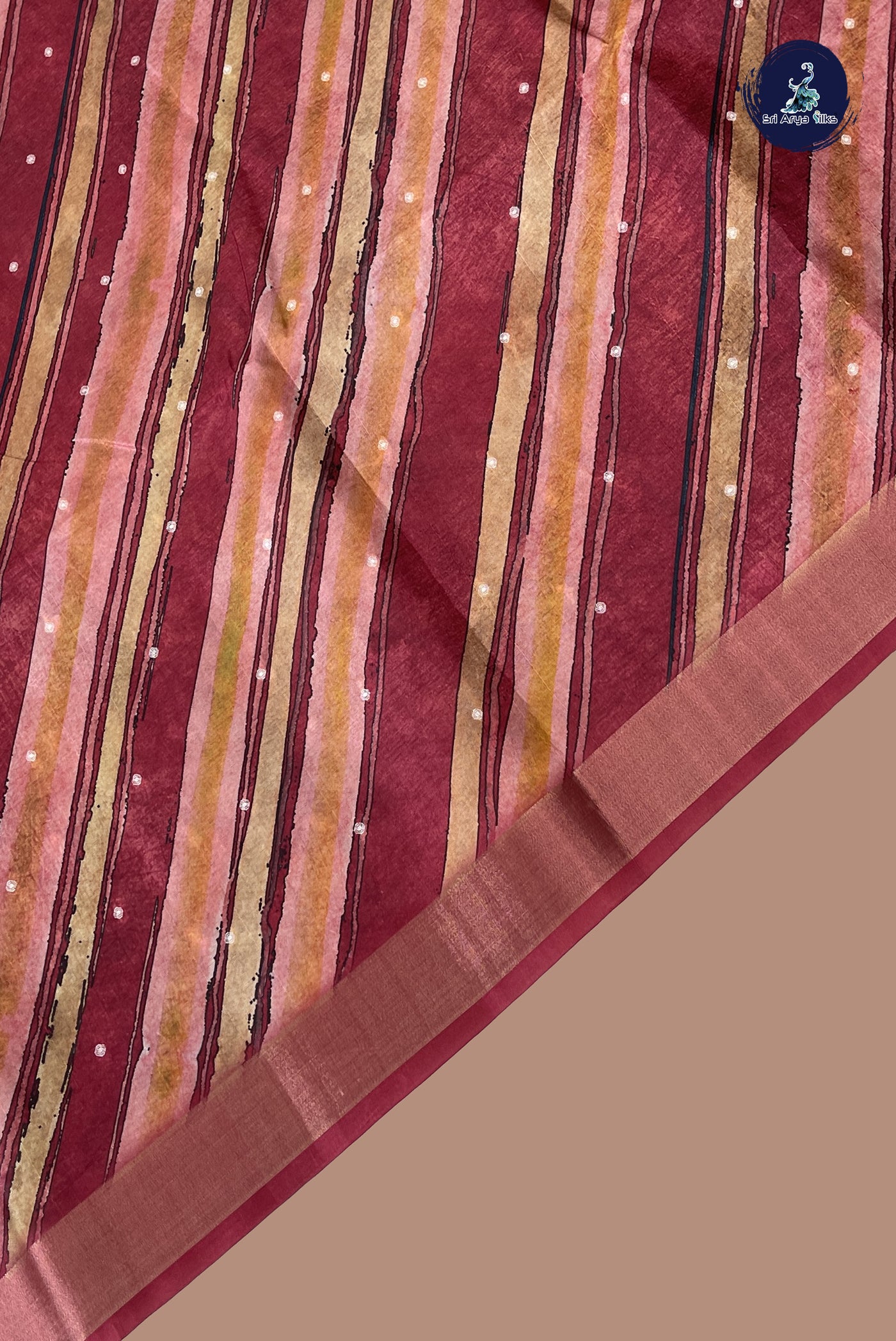Multi Colour Semi Tussar Saree With Printed Pattern