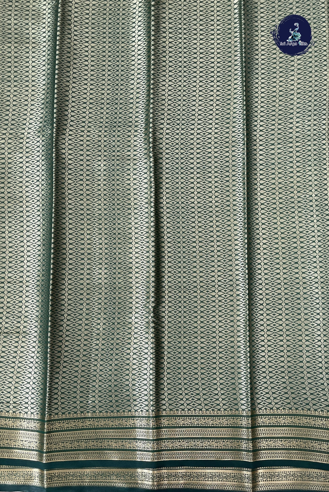 Pastel Shade Semi Mysore Silk With Floral Print Pattern