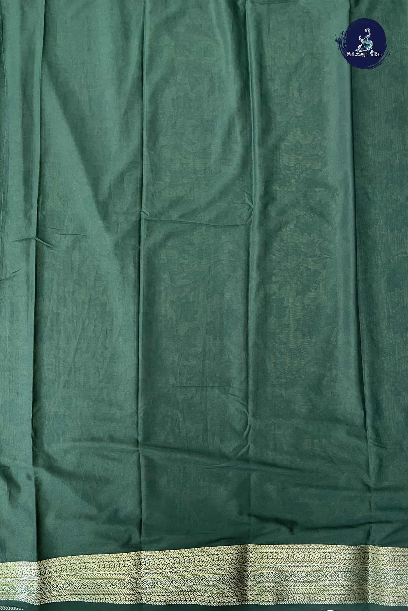 Pista Green Semi Grape Silk Saree With Floral Print Pattern