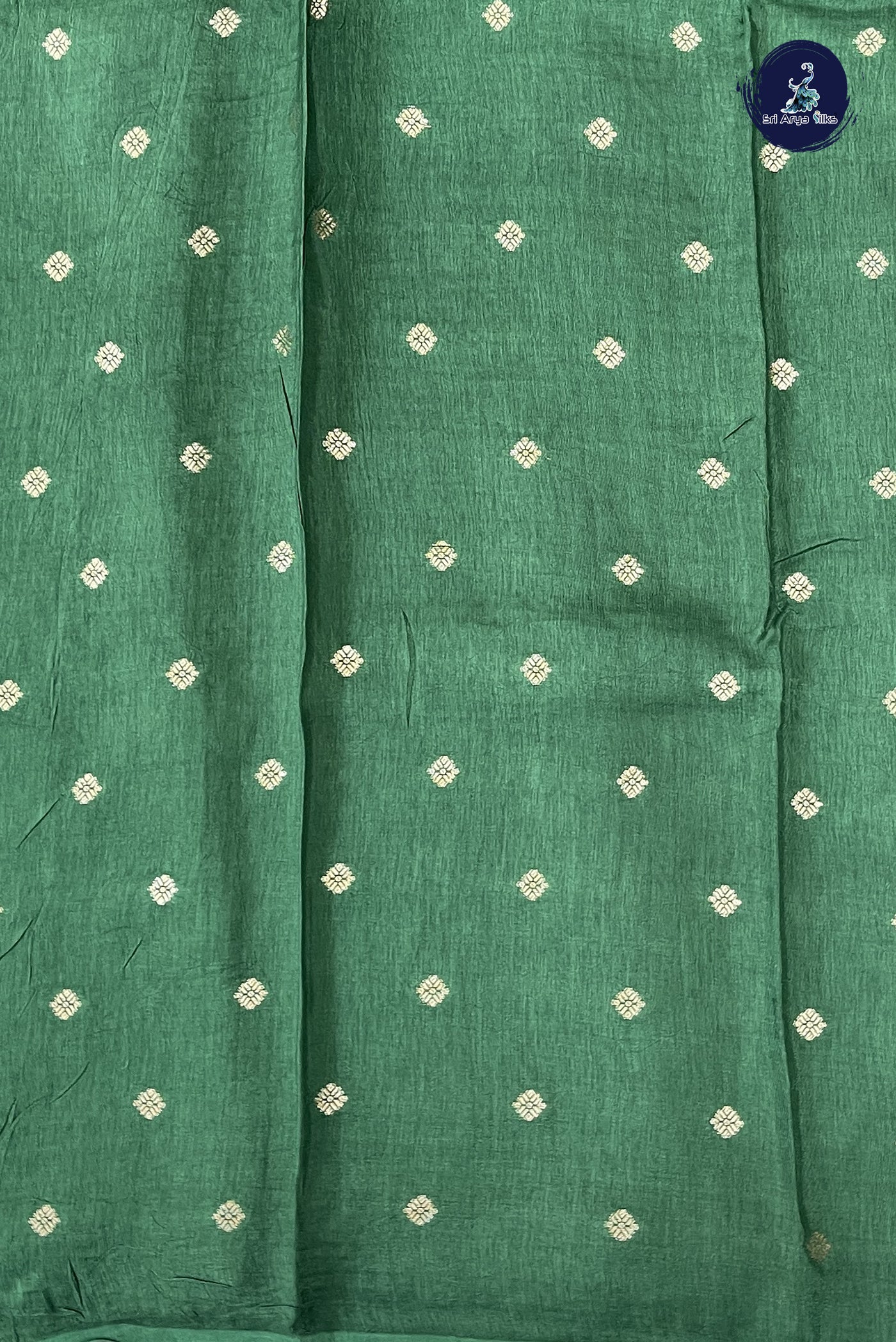 Bottle Green Georgette Banarasi Saree With Sequence Work Pattern
