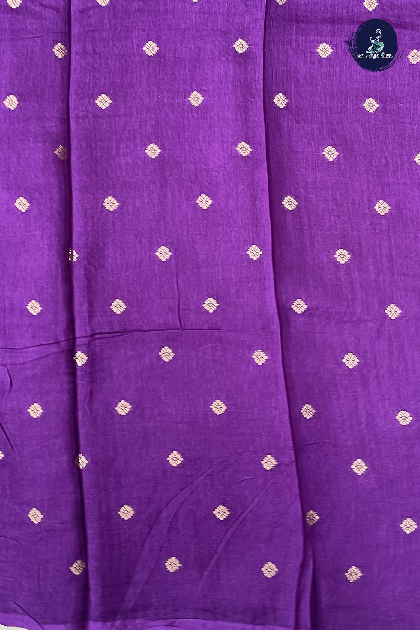 Violet Georgette Banarasi Saree With Sequence Work Pattern
