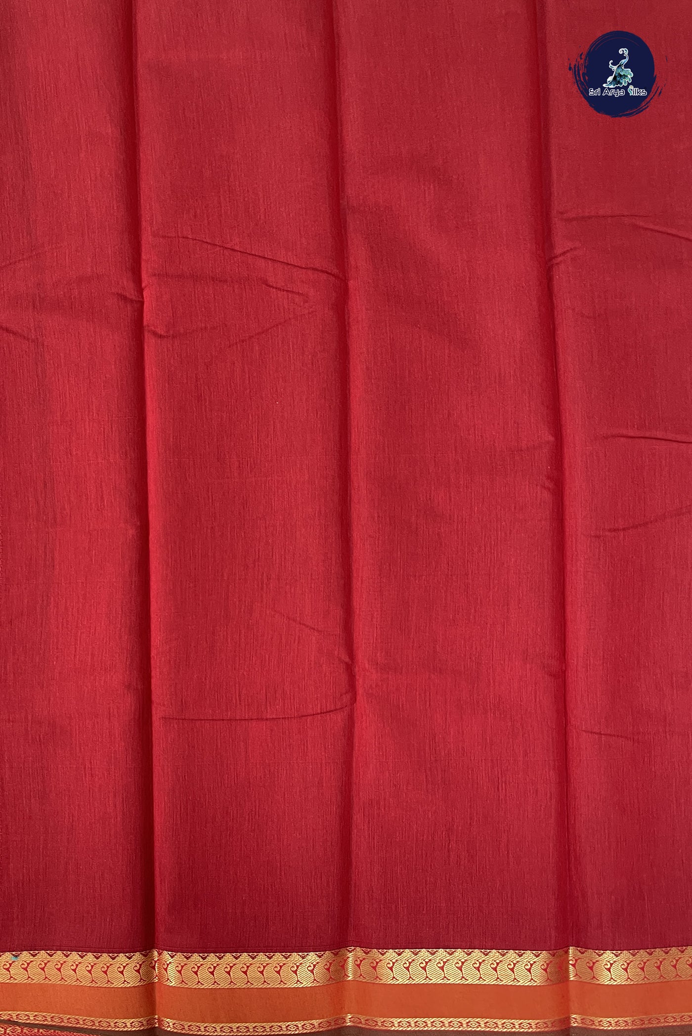 Maroon Budget Semi Silk Cotton Saree With Zari Buttas Pattern