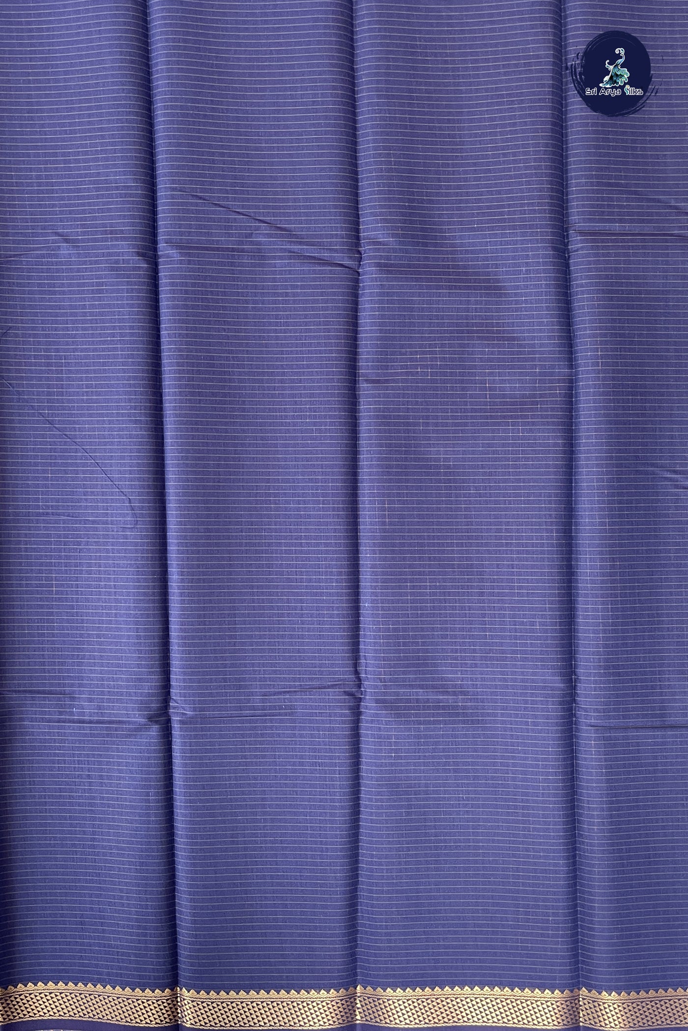 Navy Blue Budget Semi Silk Cotton Saree With Checked Pattern