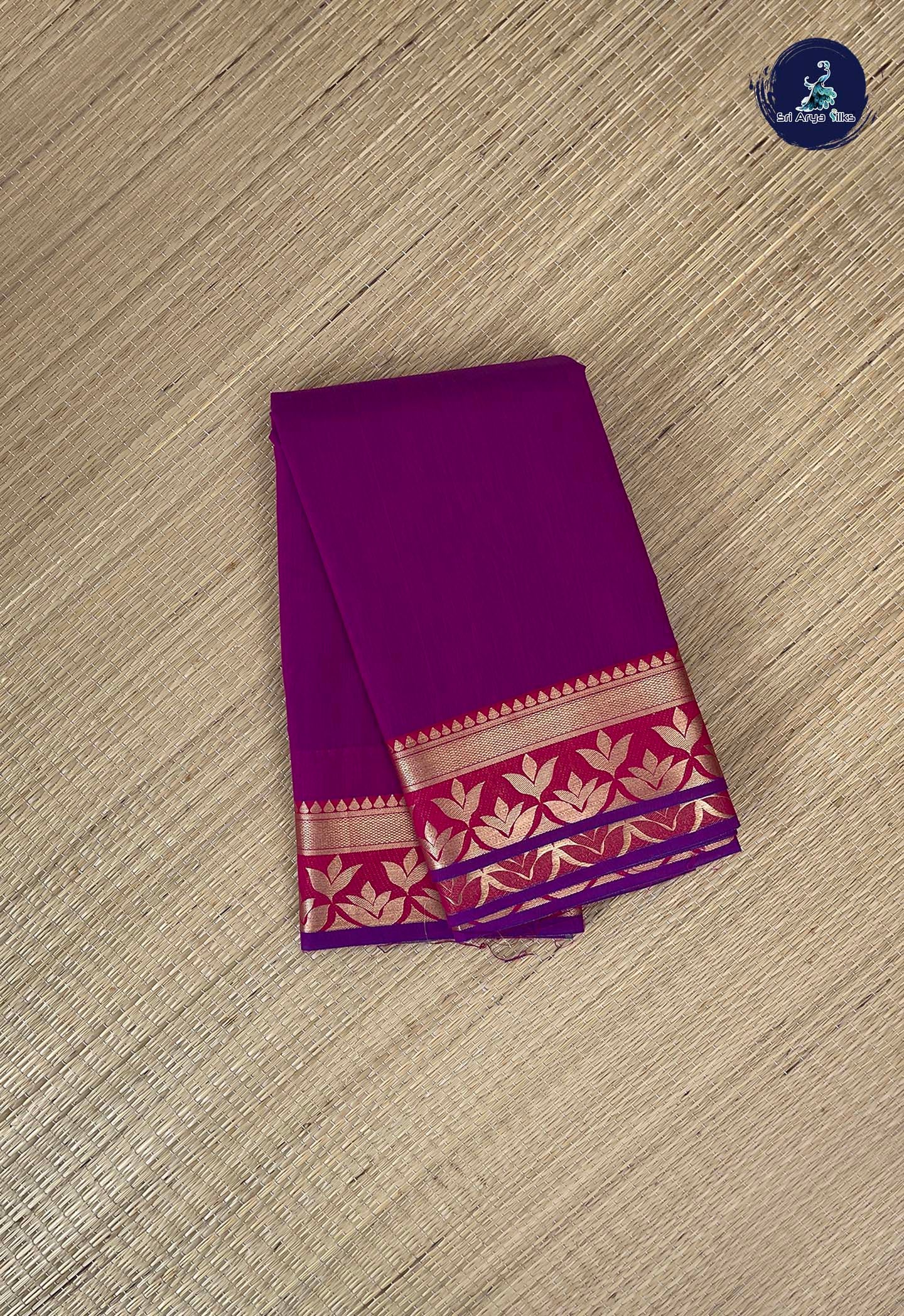 Vadamalli Budget Semi Silk Cotton Saree With Plain Pattern