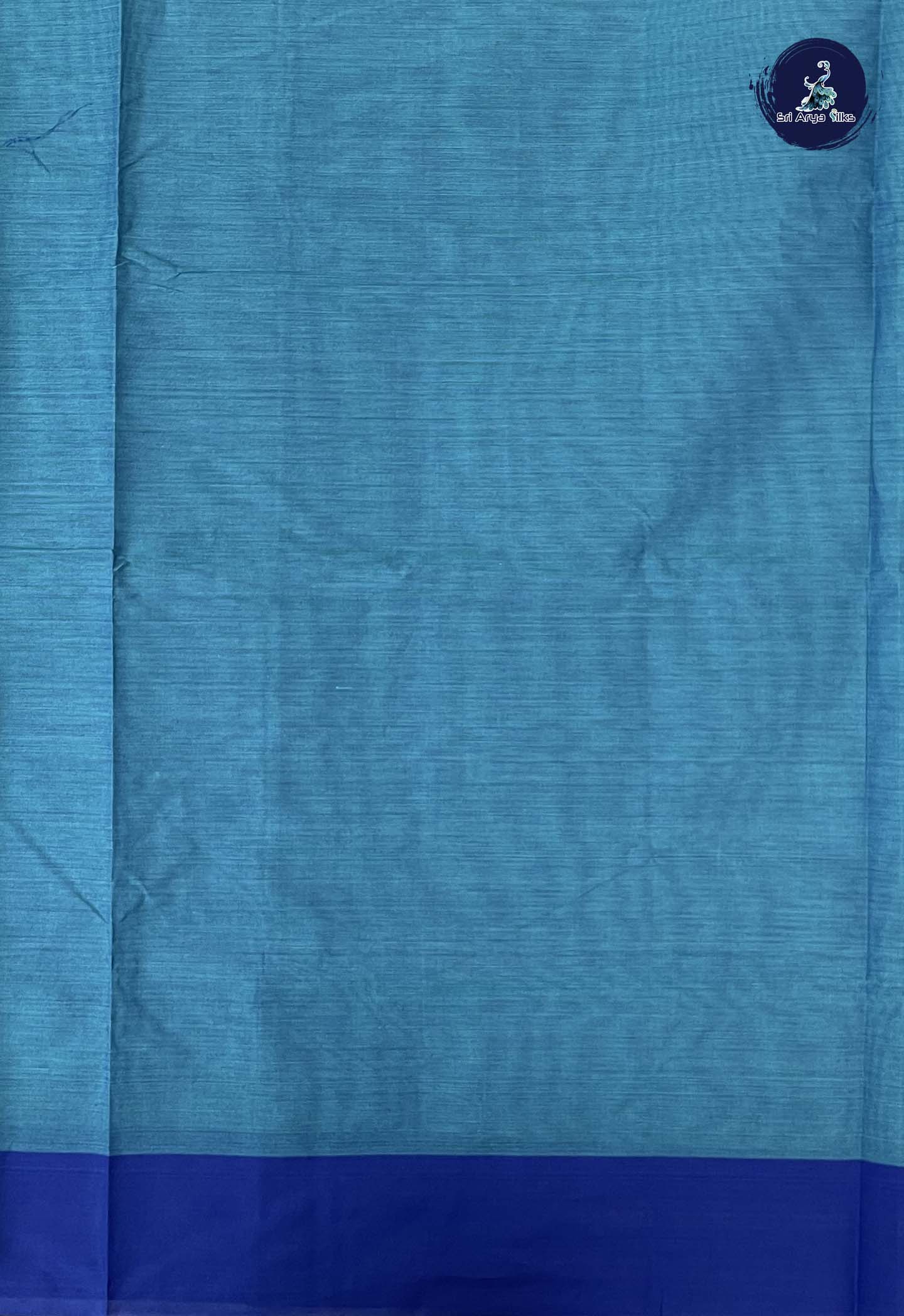Blue Kanchi Cotton Saree With Buttas Pattern