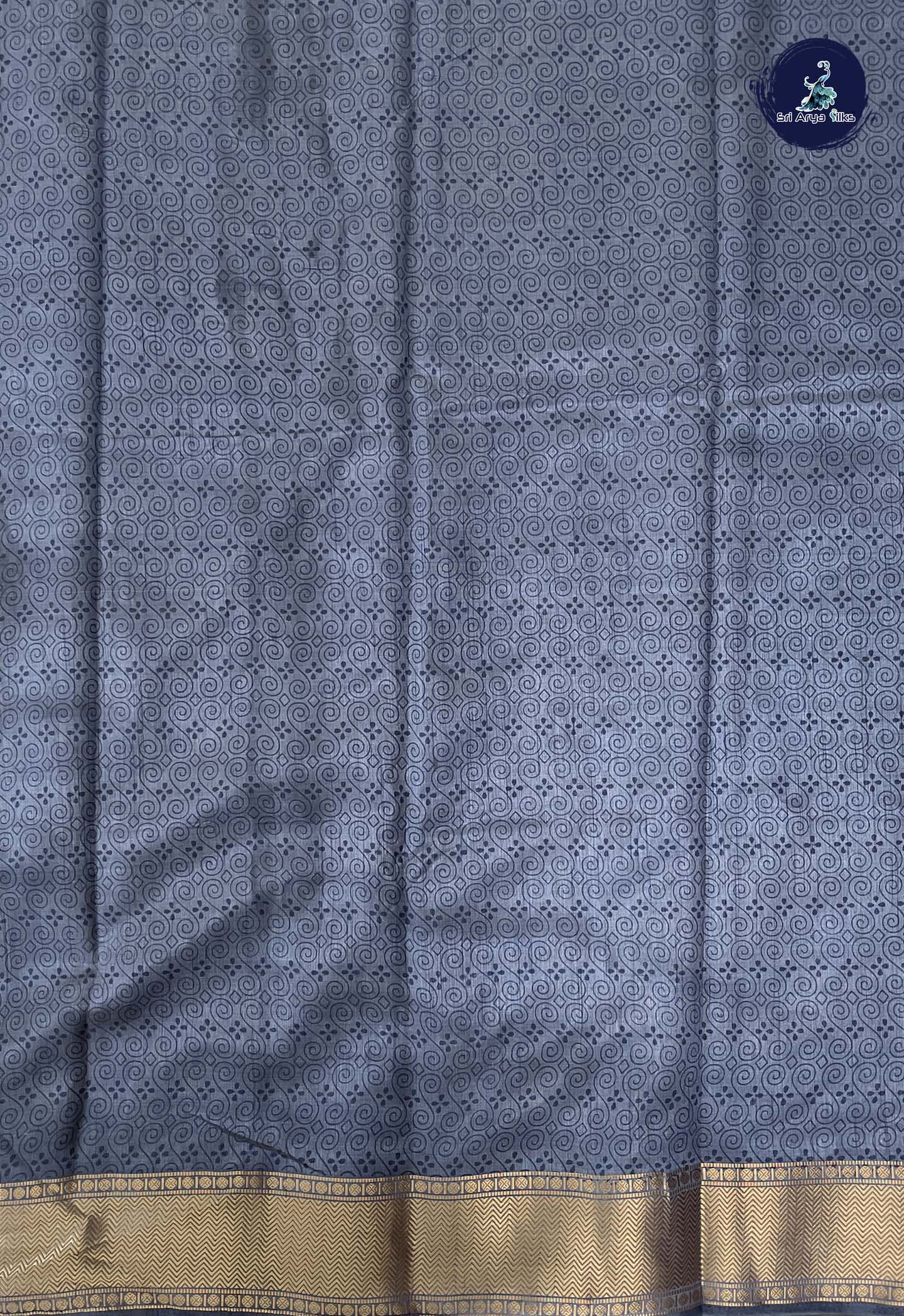 Grey Semi Tussar Saree With Patola Pattern