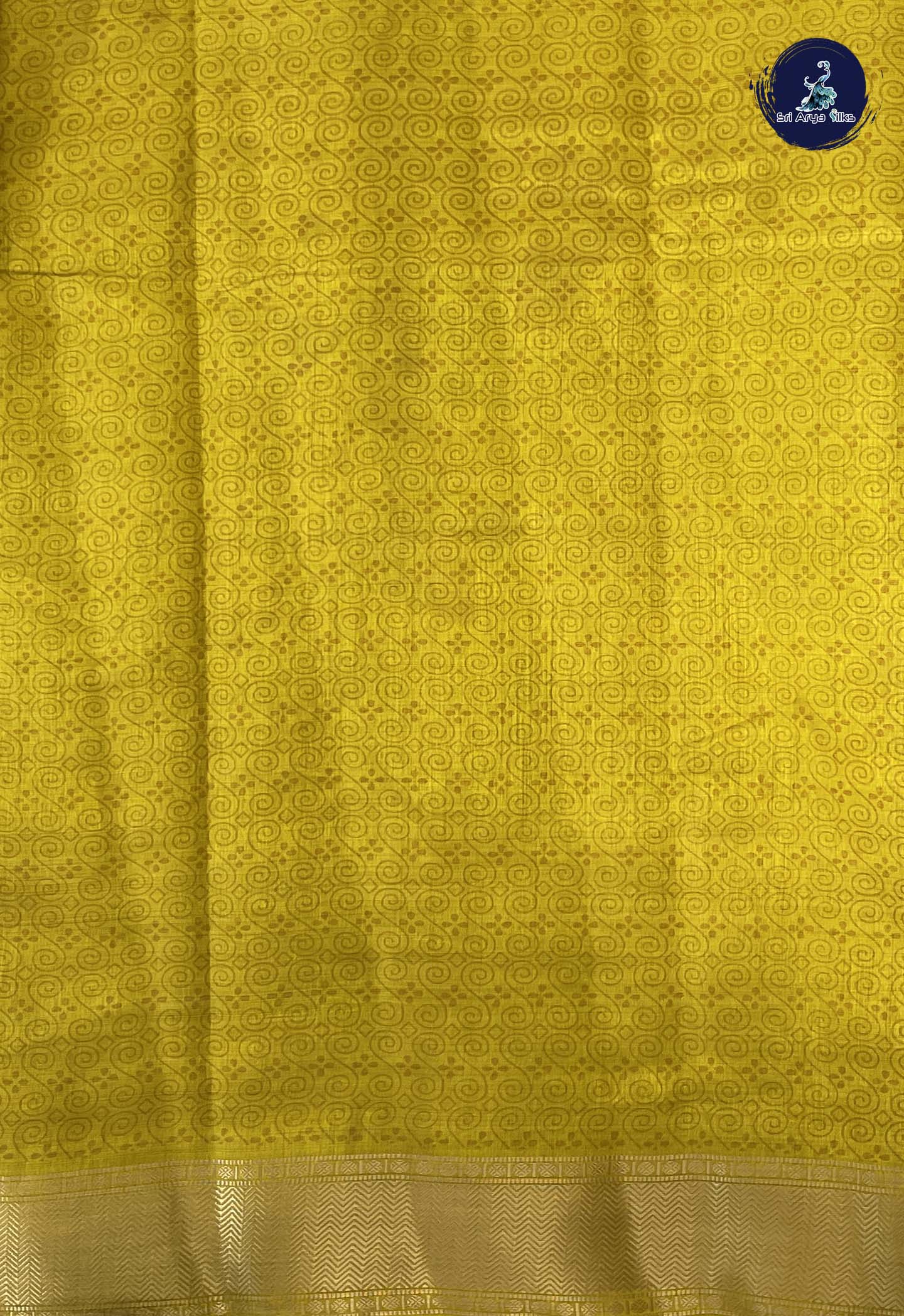 Yellow Semi Tussar Saree With Patola Pattern
