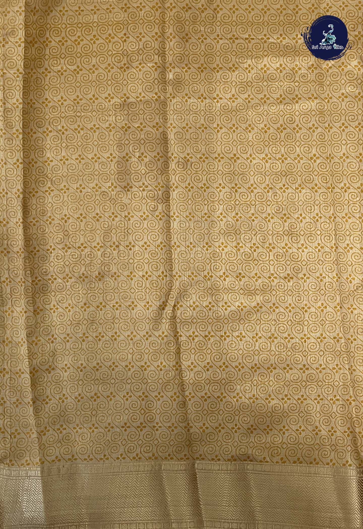 Golden Mustard Semi Tussar Saree With Patola Pattern