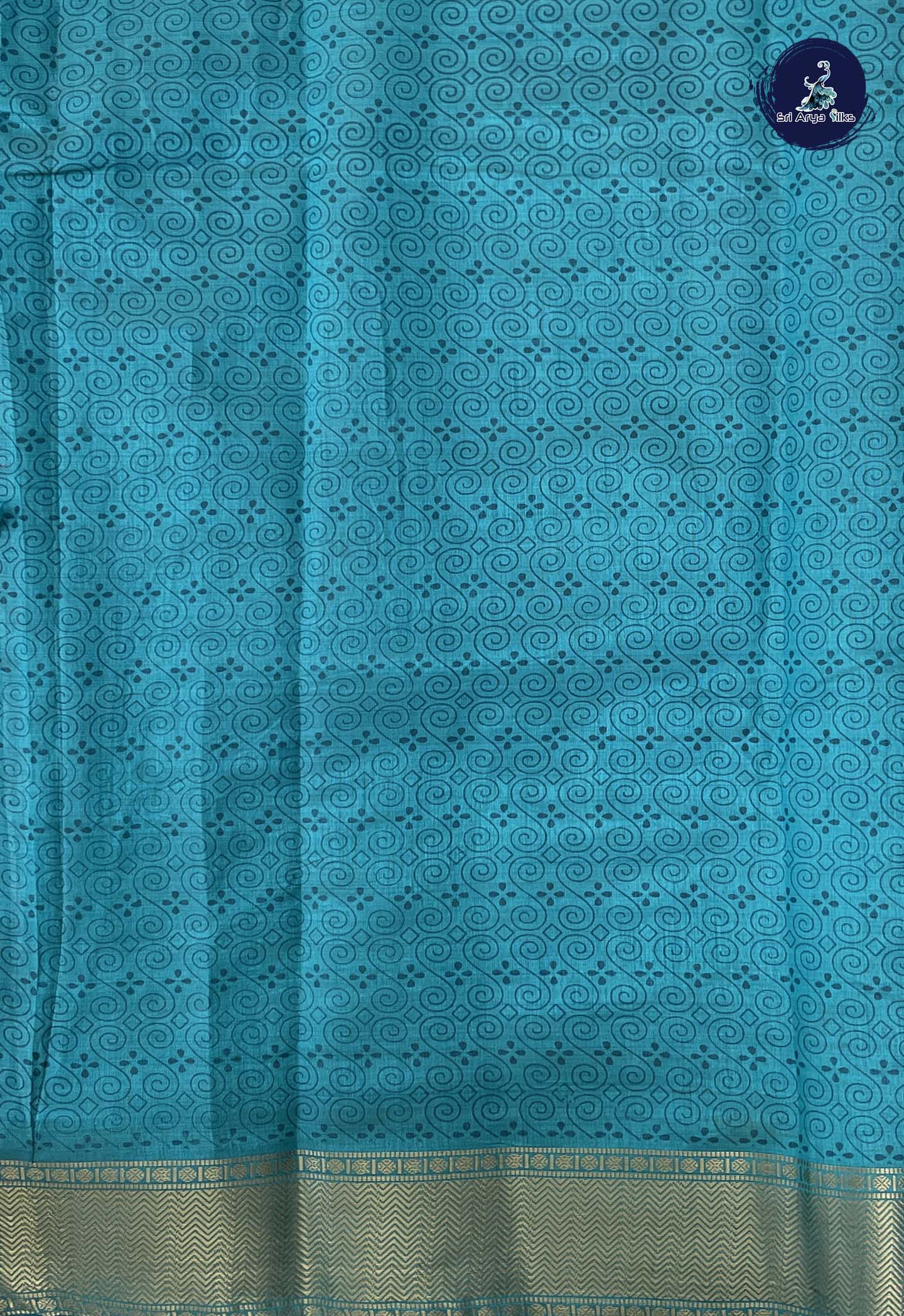 Blue Semi Tussar Saree With Patola Pattern