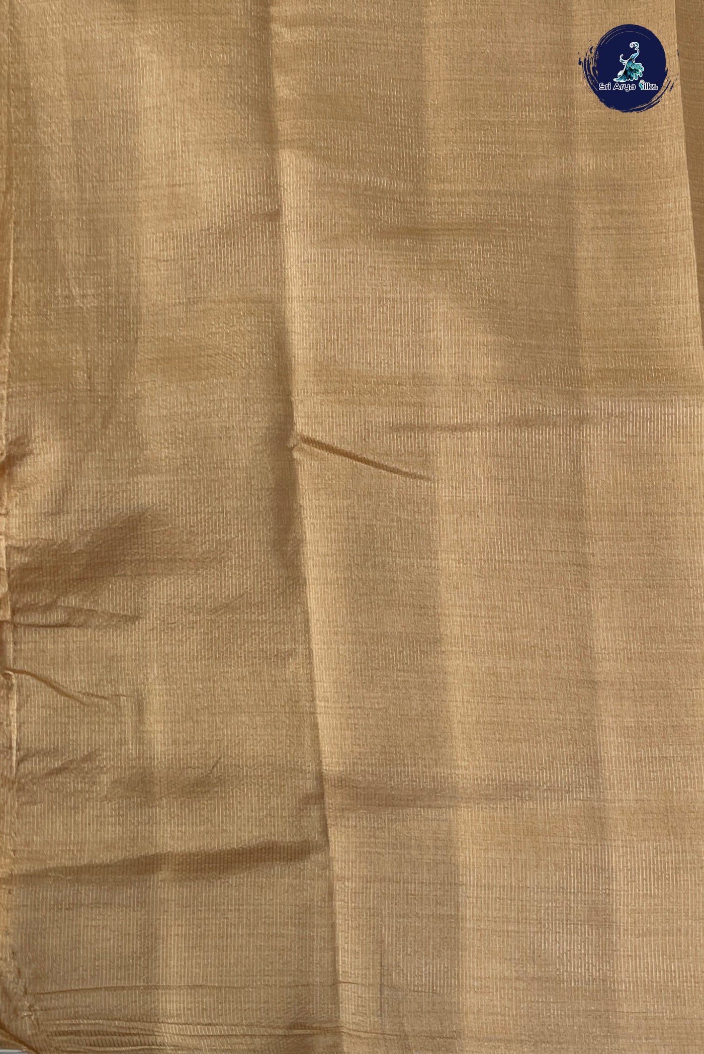 Beige Pink Semi Tussar Saree With Zari Buttas Pattern