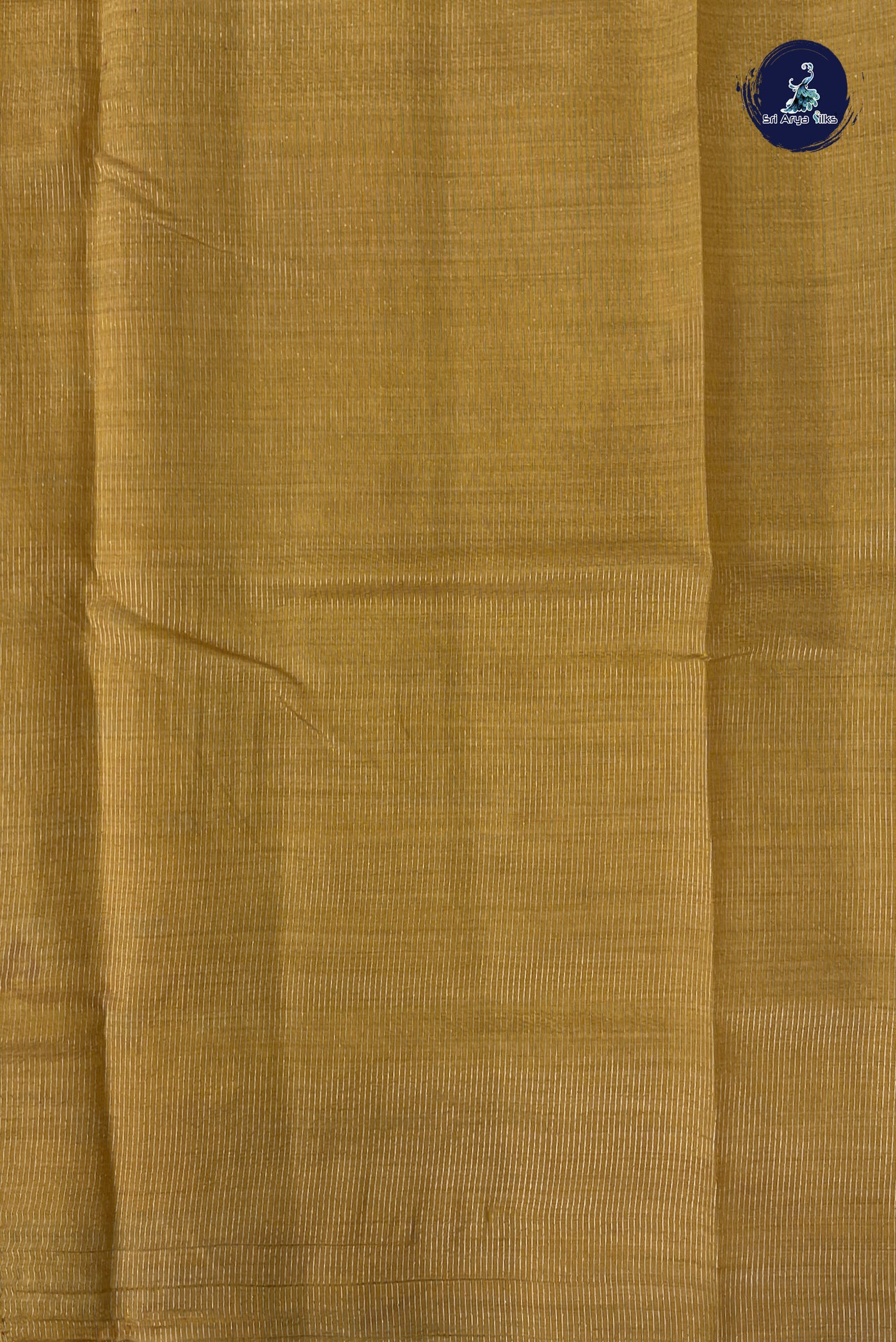 Yellow Semi Tussar Saree With Zari Buttas Pattern