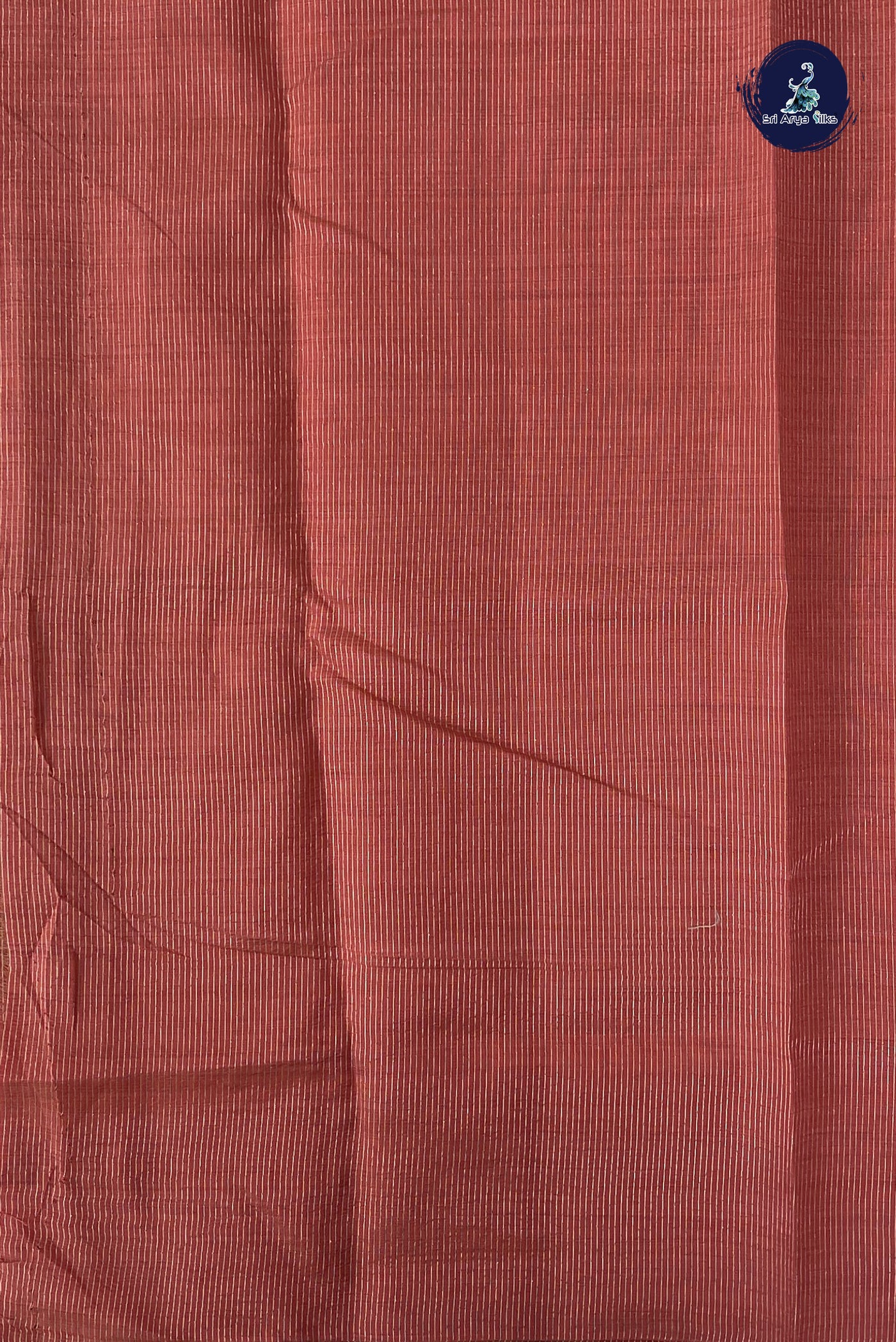 Peach Pink Semi Tussar Saree With Zari Buttas Pattern