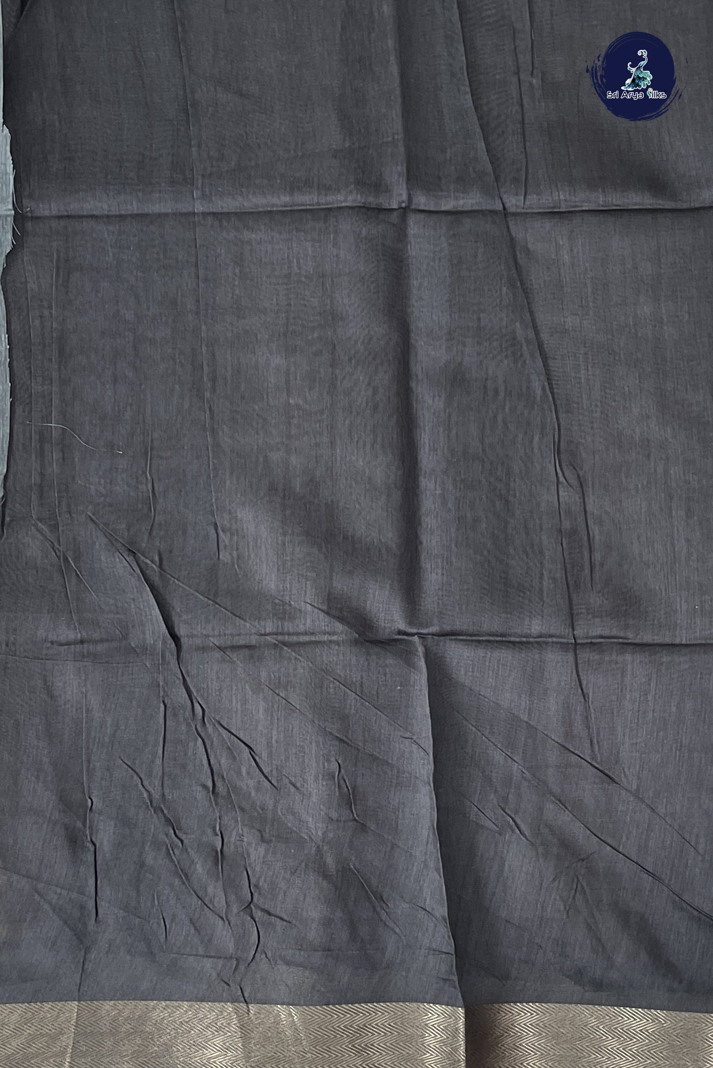Beige Semi Chanderi Saree With Printed Pattern