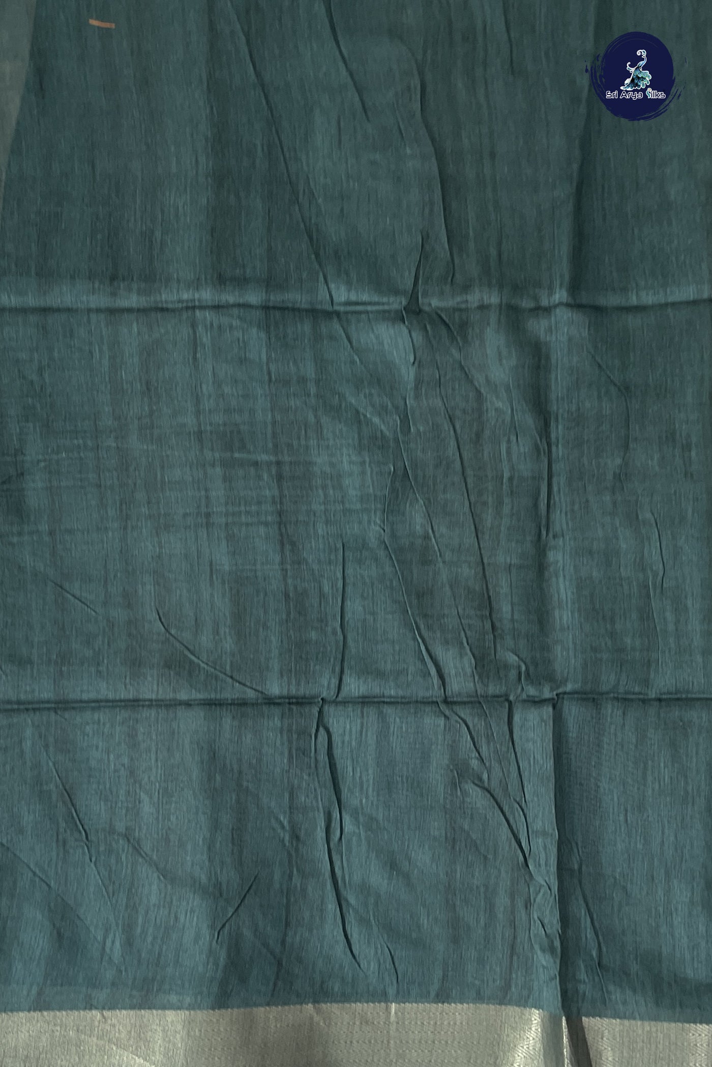 Beige Semi Chanderi Saree With Printed Pattern
