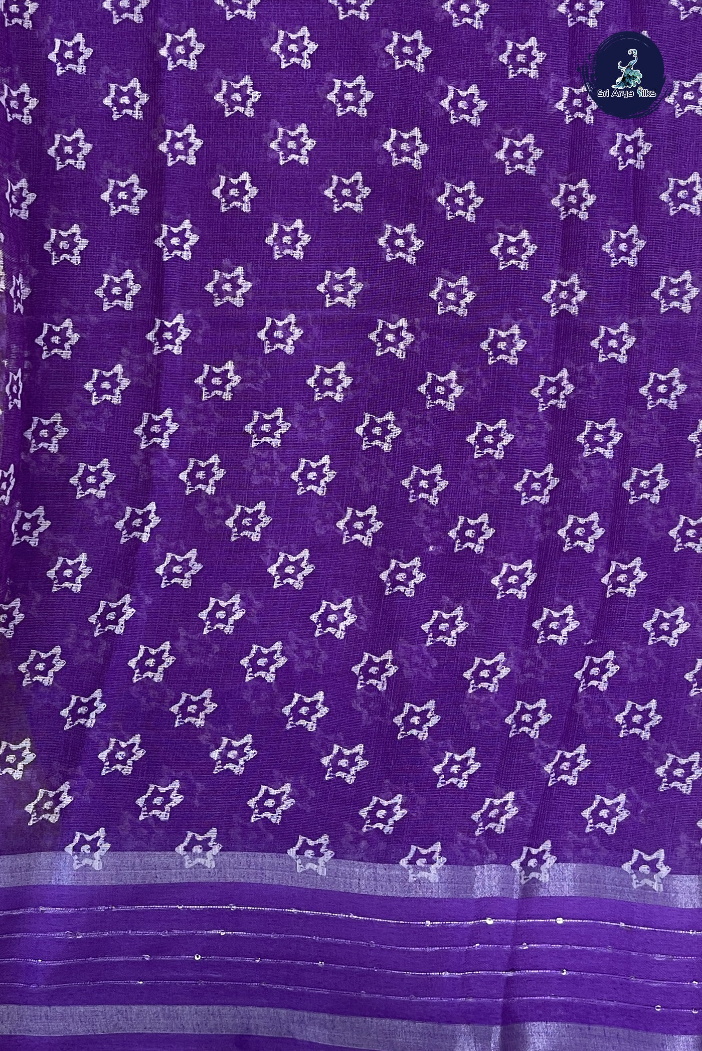 Yellow Linen Saree With Printed Pattern