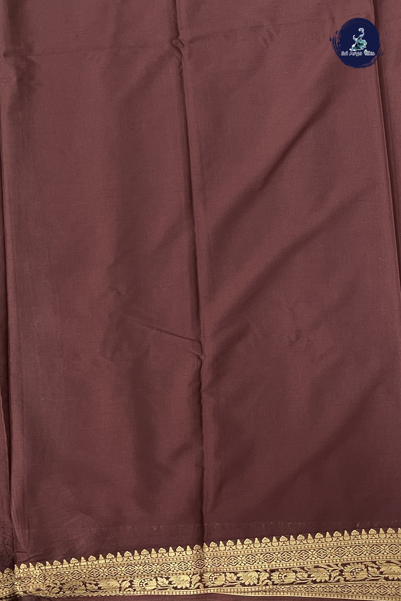 Mehendi Green Semi Mysore Silk With Plain Pattern