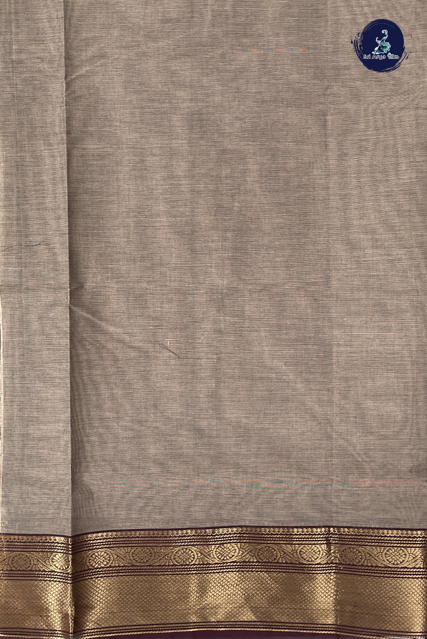Chocolate Shade Chettinad Cotton Saree With Buttas Pattern
