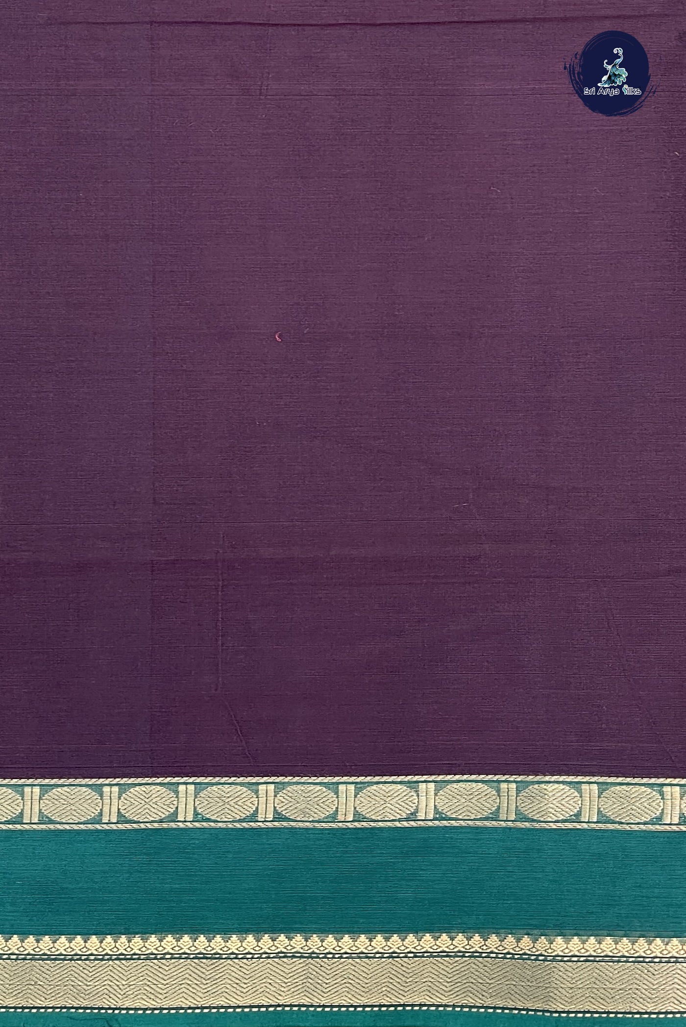 Brown Kanchi Cotton Saree With Embroidery Pattern