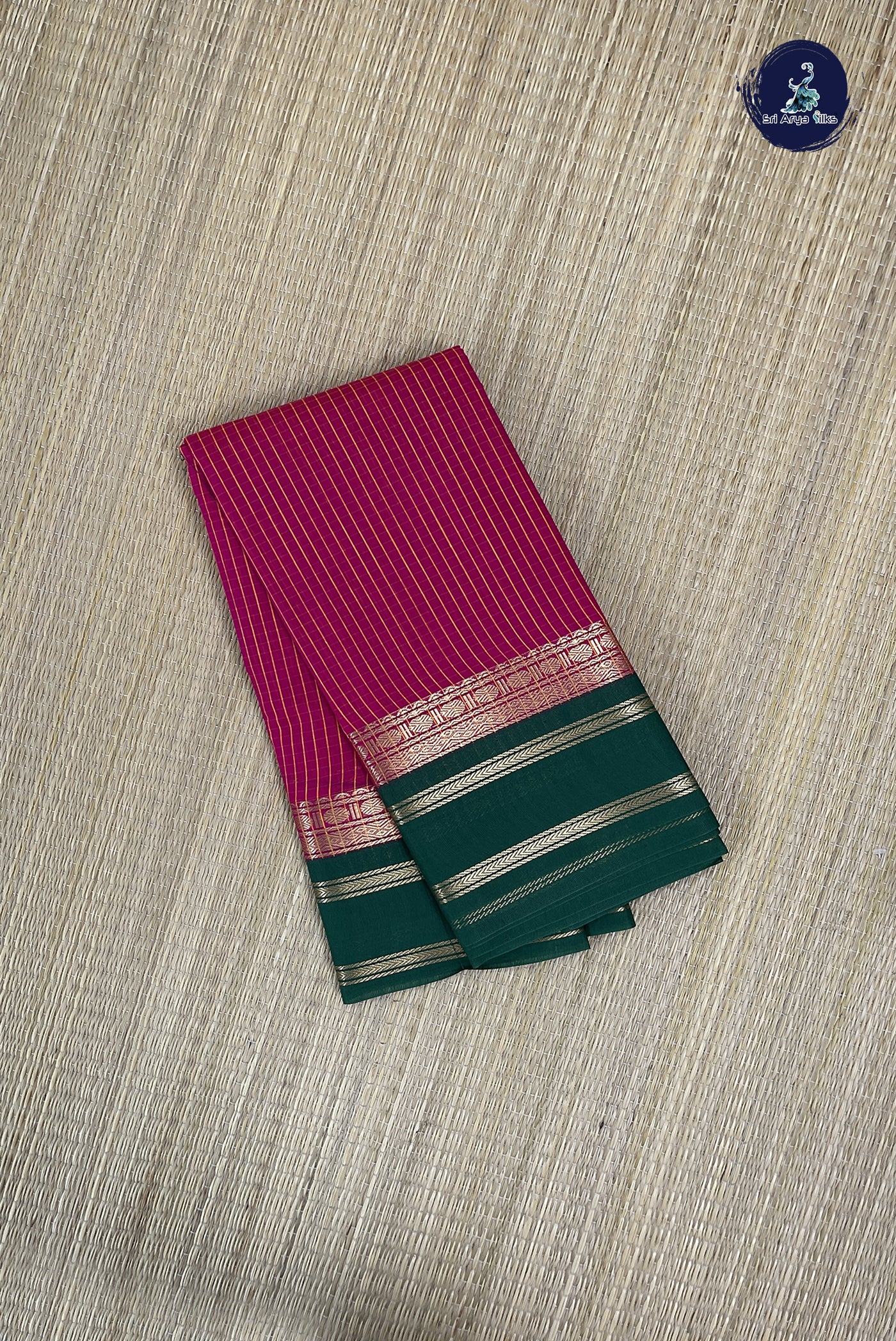 Pink Budget Semi Silk Cotton Saree With Checked Pattern