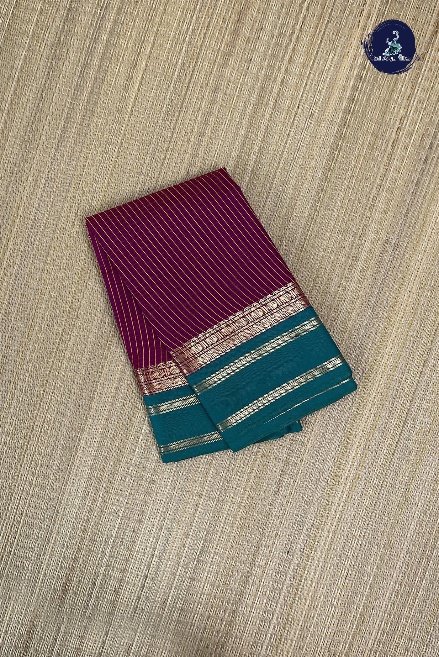 Magenta Purple Budget Semi Silk Cotton Saree With Checked Pattern