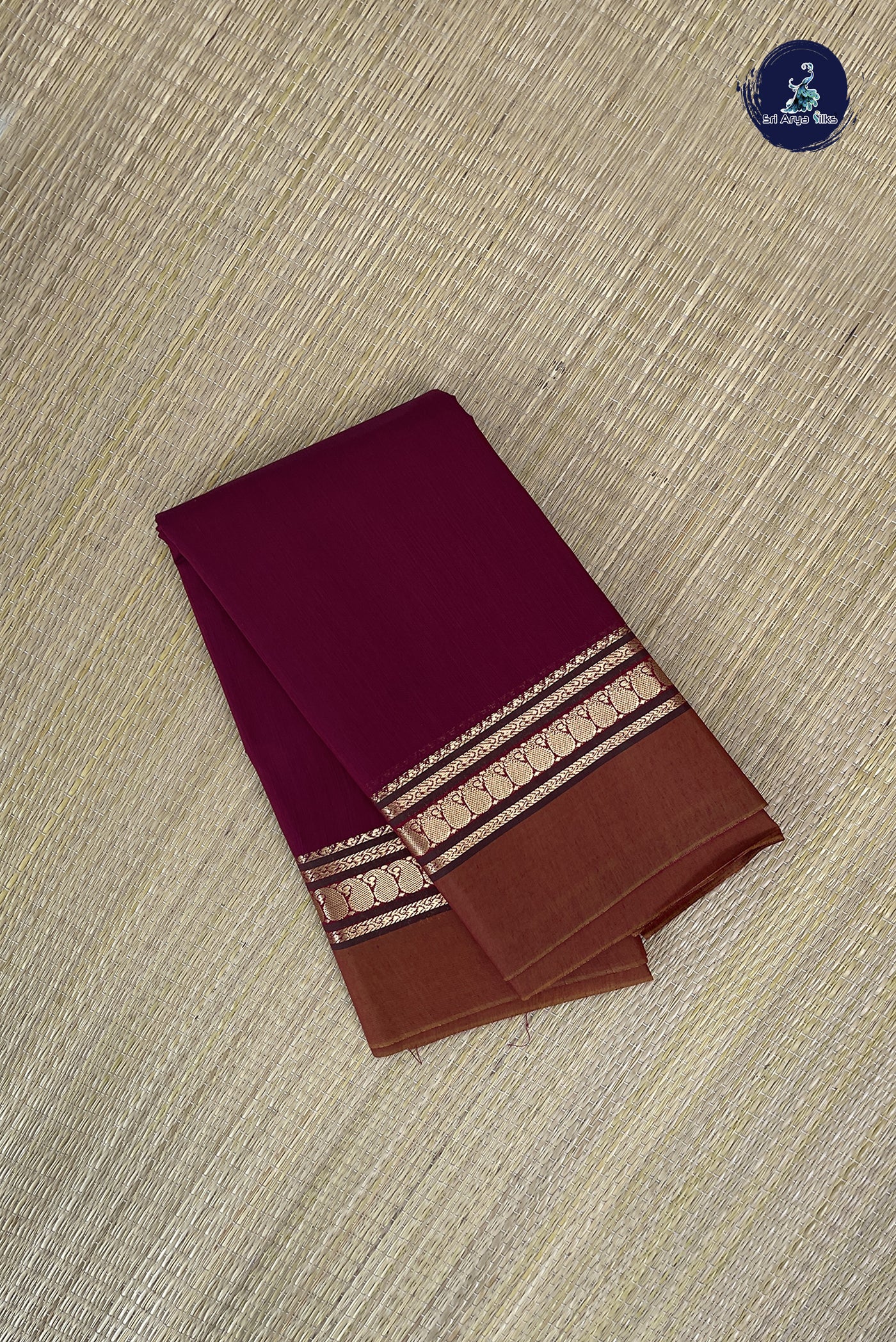 Arakku Budget Semi Silk Cotton Saree With Plain Pattern
