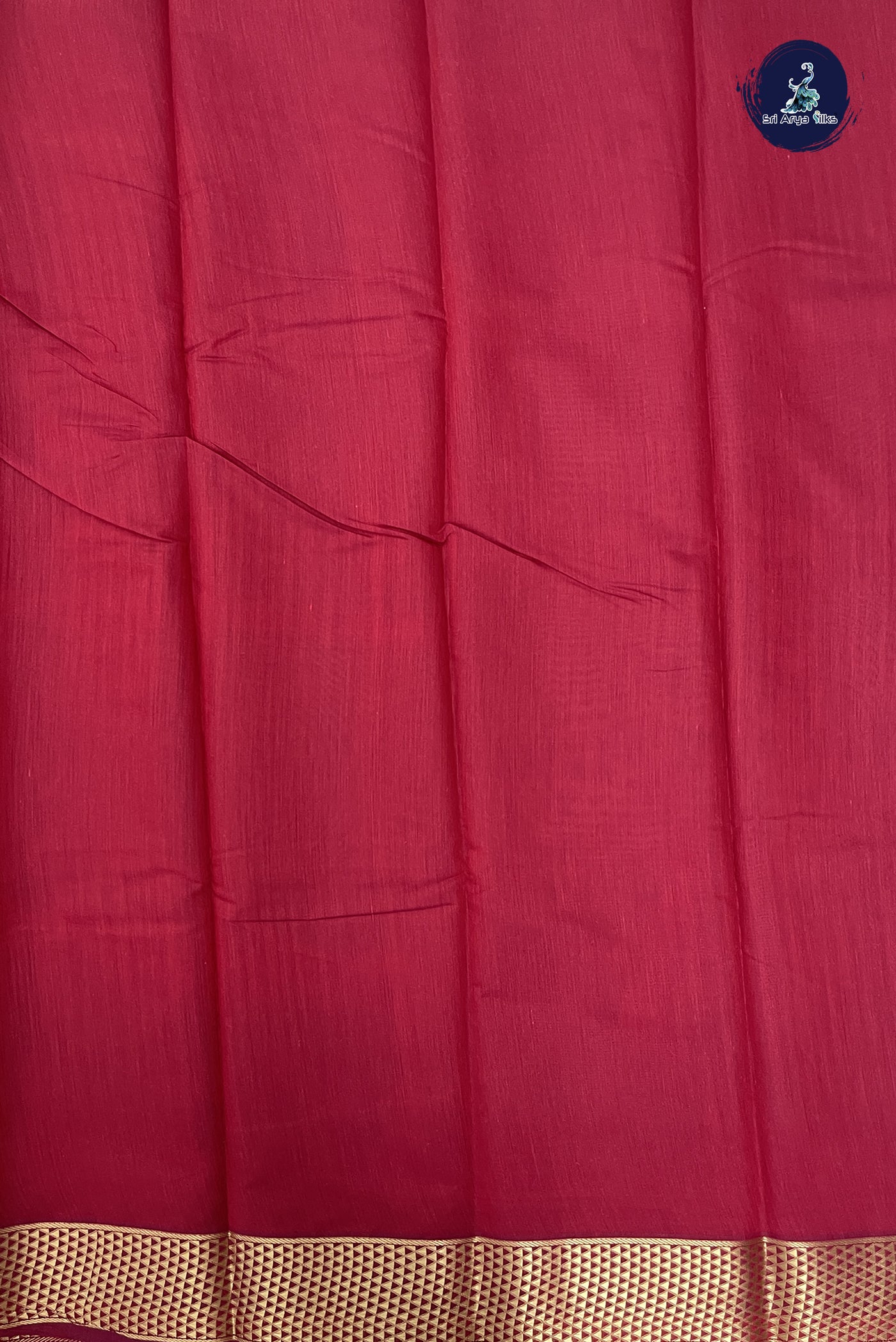 Maroon Budget Semi Silk Cotton Saree With Zari Buttas Pattern