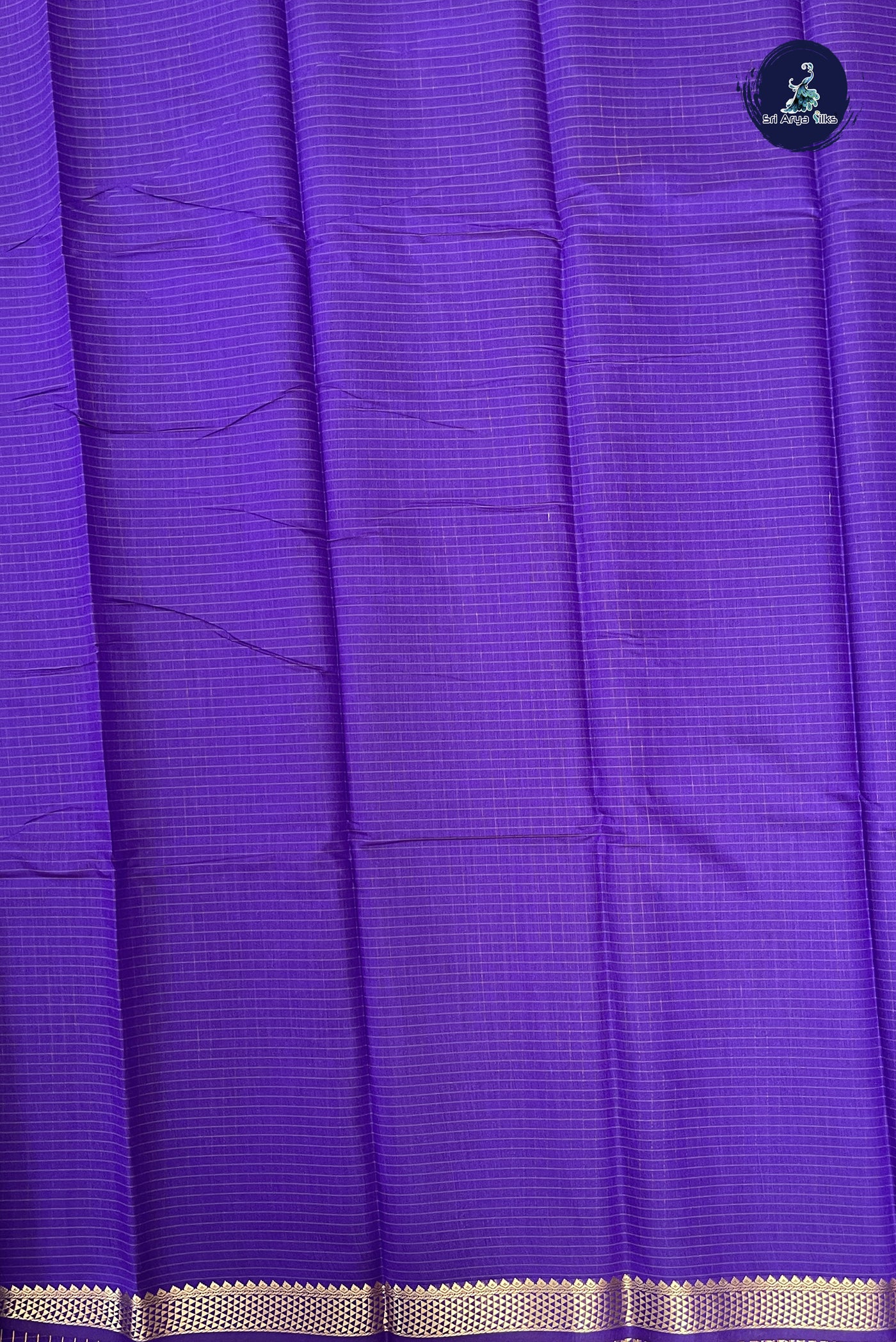 Violet Budget Semi Silk Cotton Saree With Checked Pattern