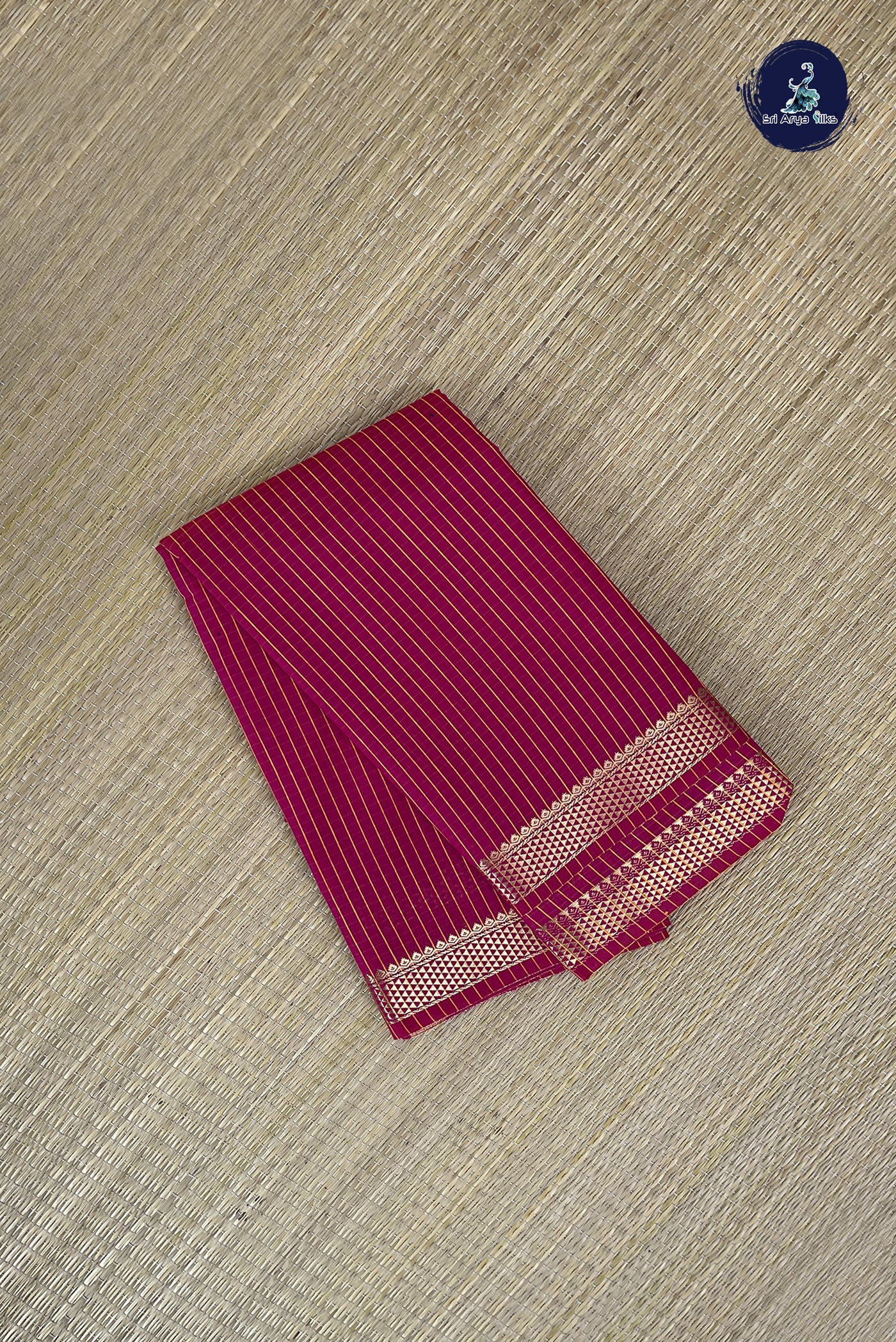 Pink Budget Semi Silk Cotton Saree With Checked Pattern