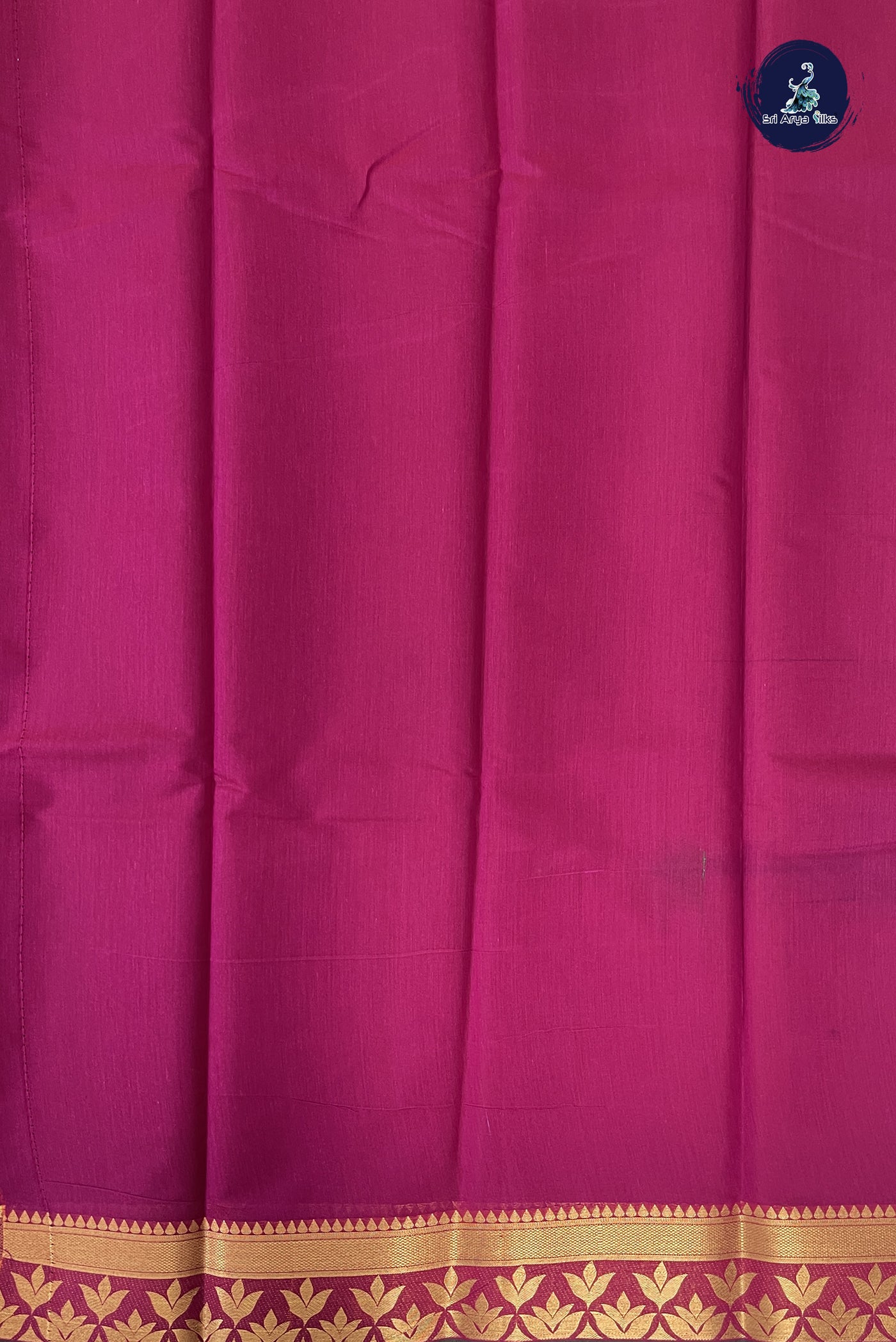 BeetRoot Shade Budget Semi Silk Cotton Saree With Plain Pattern