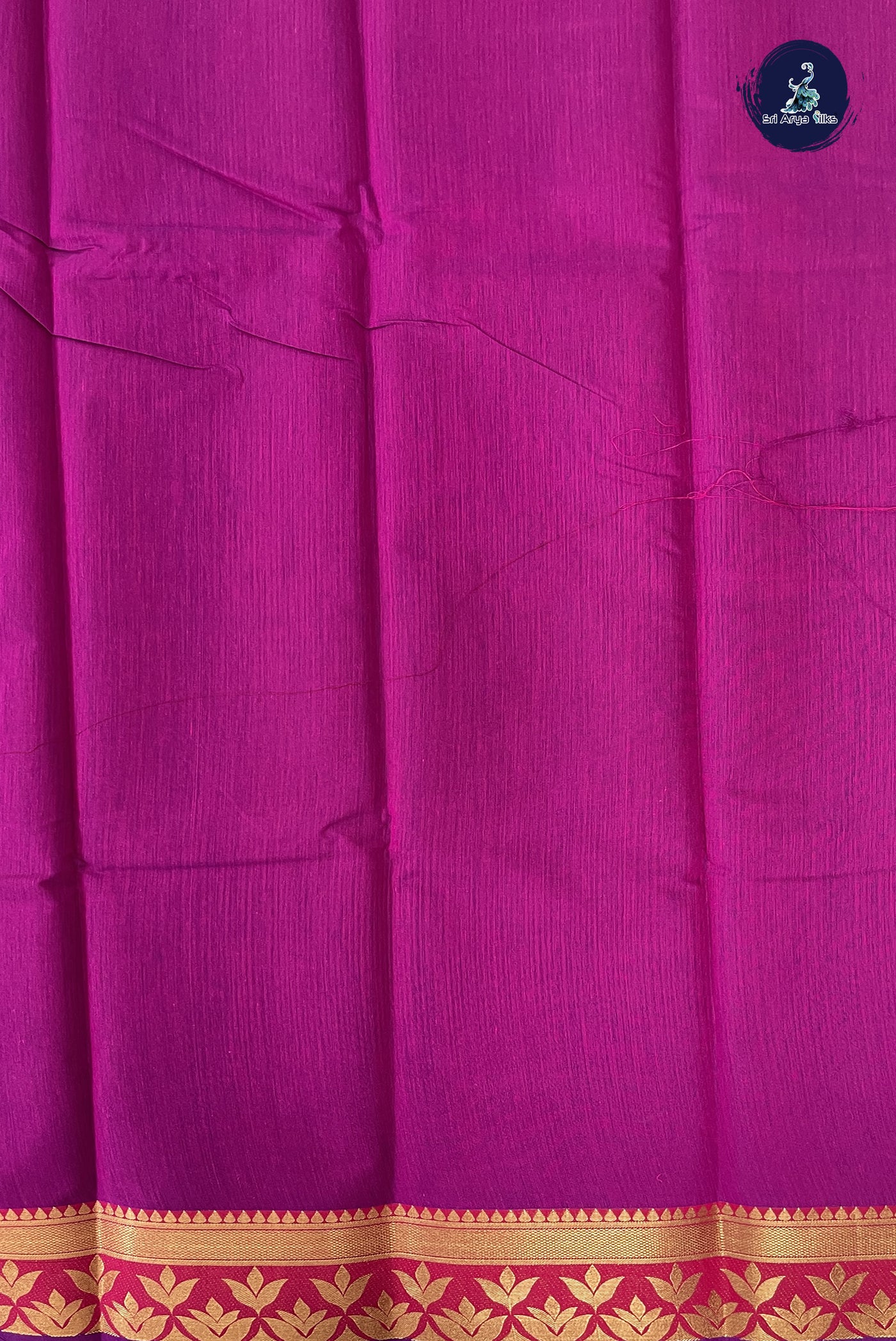 Dual Tone Purple Budget Semi Silk Cotton Saree With Plain Pattern