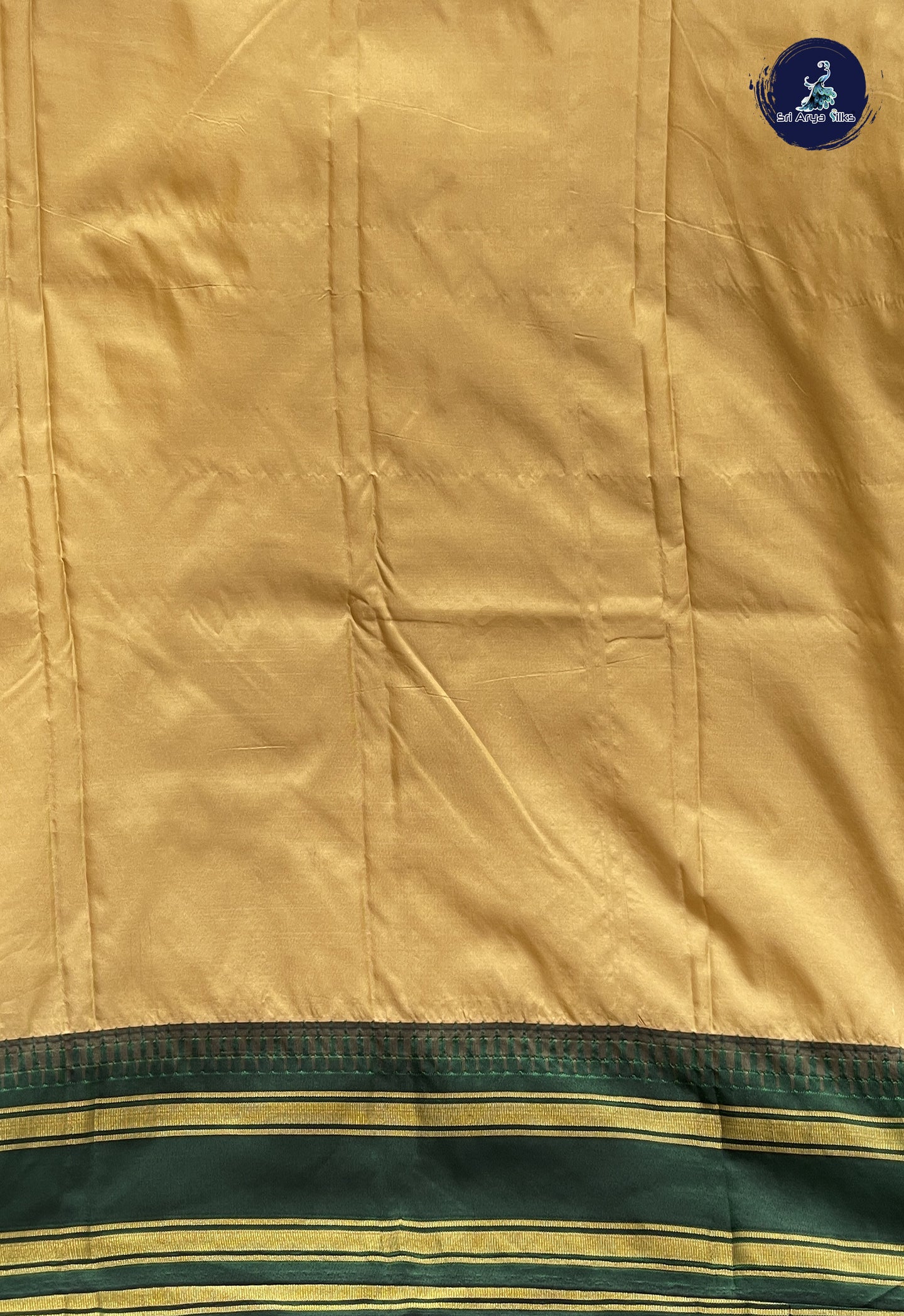 khaki semi silk cotton saree