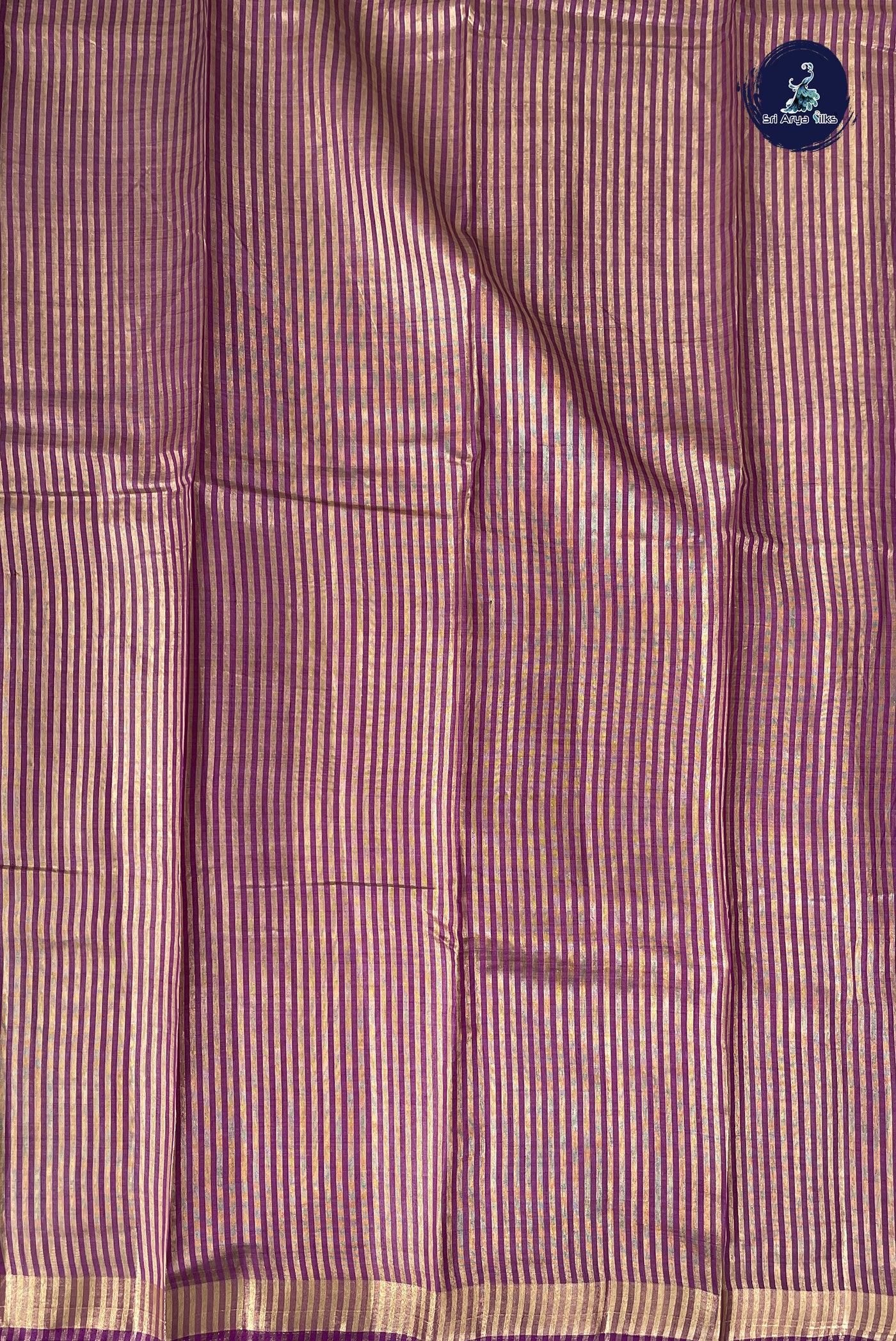 Dual Tone Purple Semi Tussar Saree With Printed Pattern