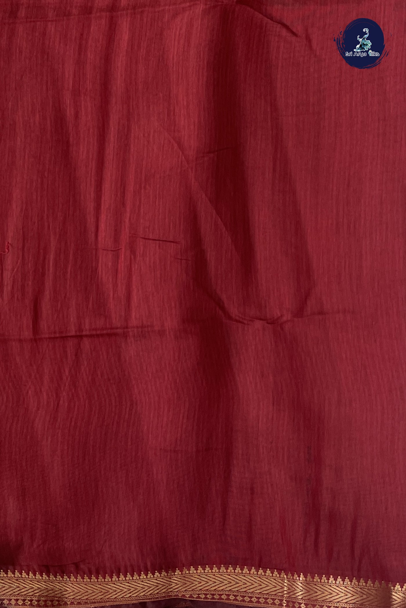 Ivory Chanderi Silk Cotton Saree With Printed Pattern