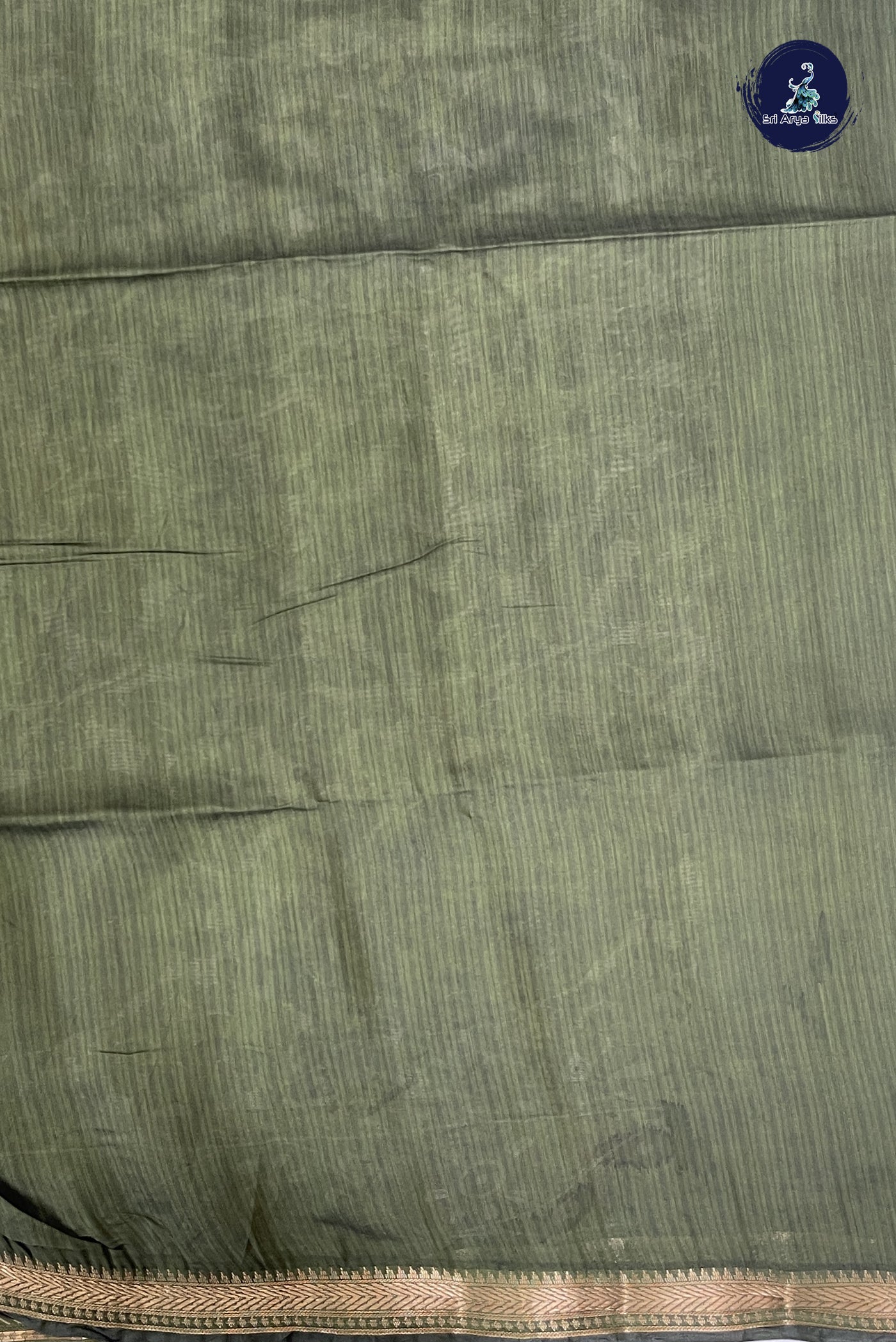 Ivory Chanderi Silk Cotton Saree With Printed Pattern