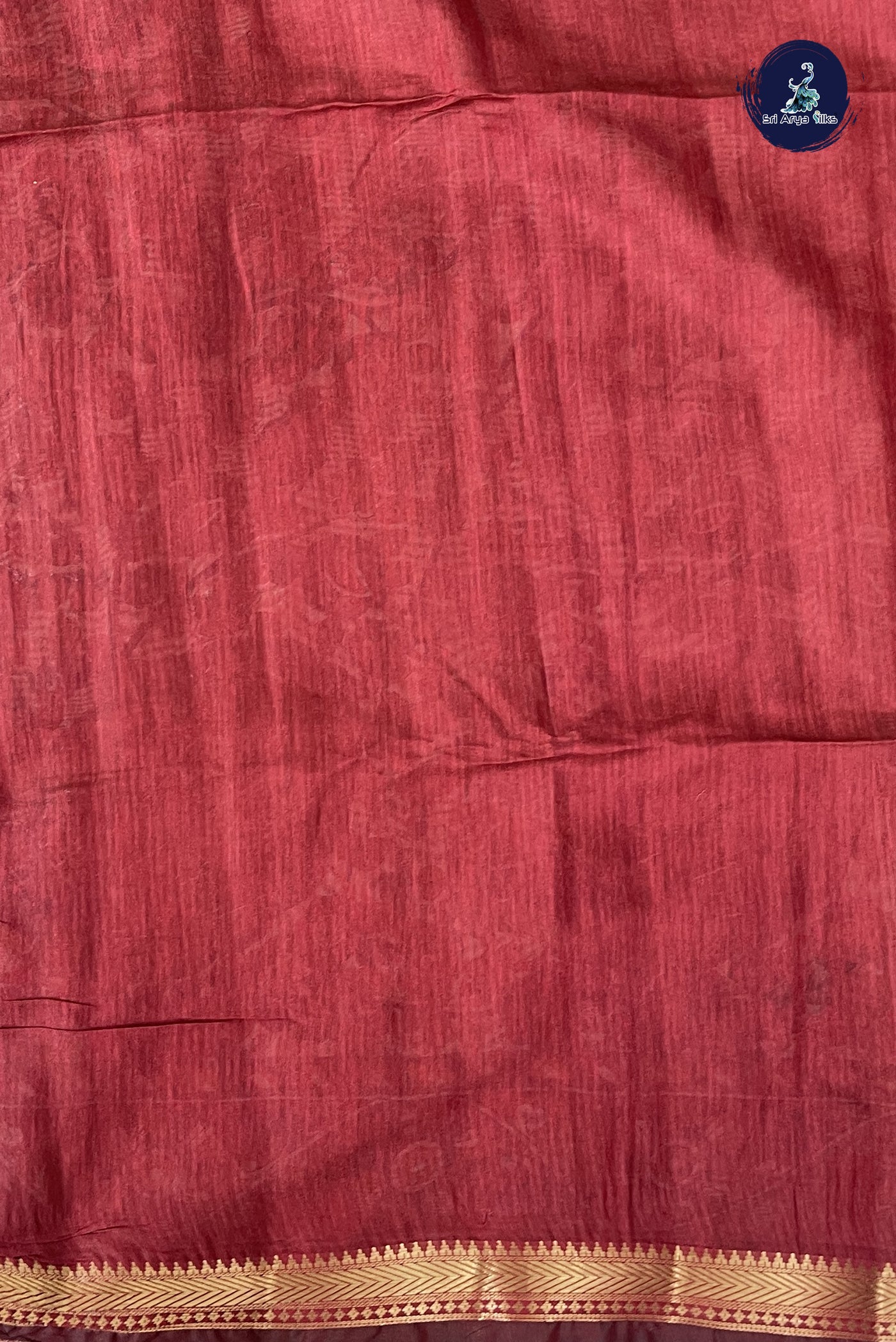 Ivory Chanderi Silk Cotton Saree With Printed Pattern