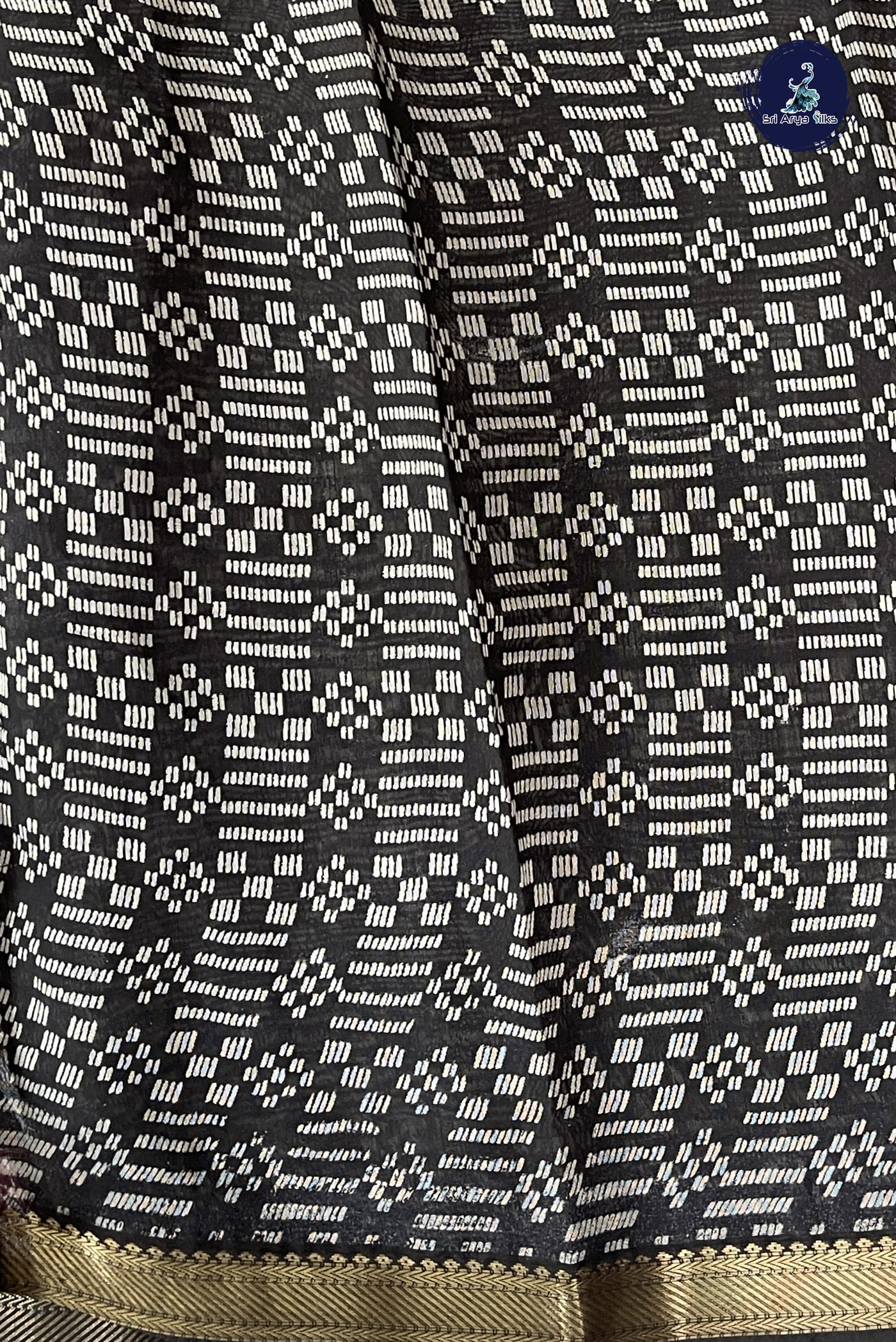 Maroon Chanderi Silk Cotton Saree With Printed Pattern