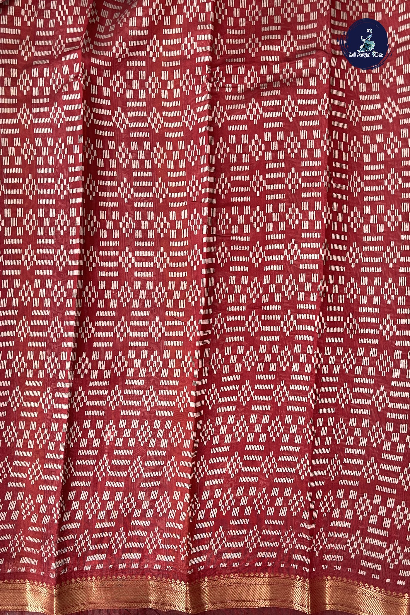 Black Chanderi Silk Cotton Saree With Printed Pattern