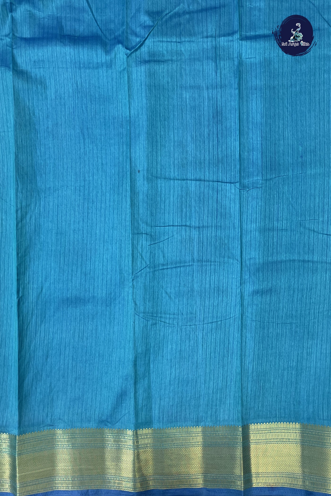 Ink Blue Semi Pattola Saree With Patola Pattern